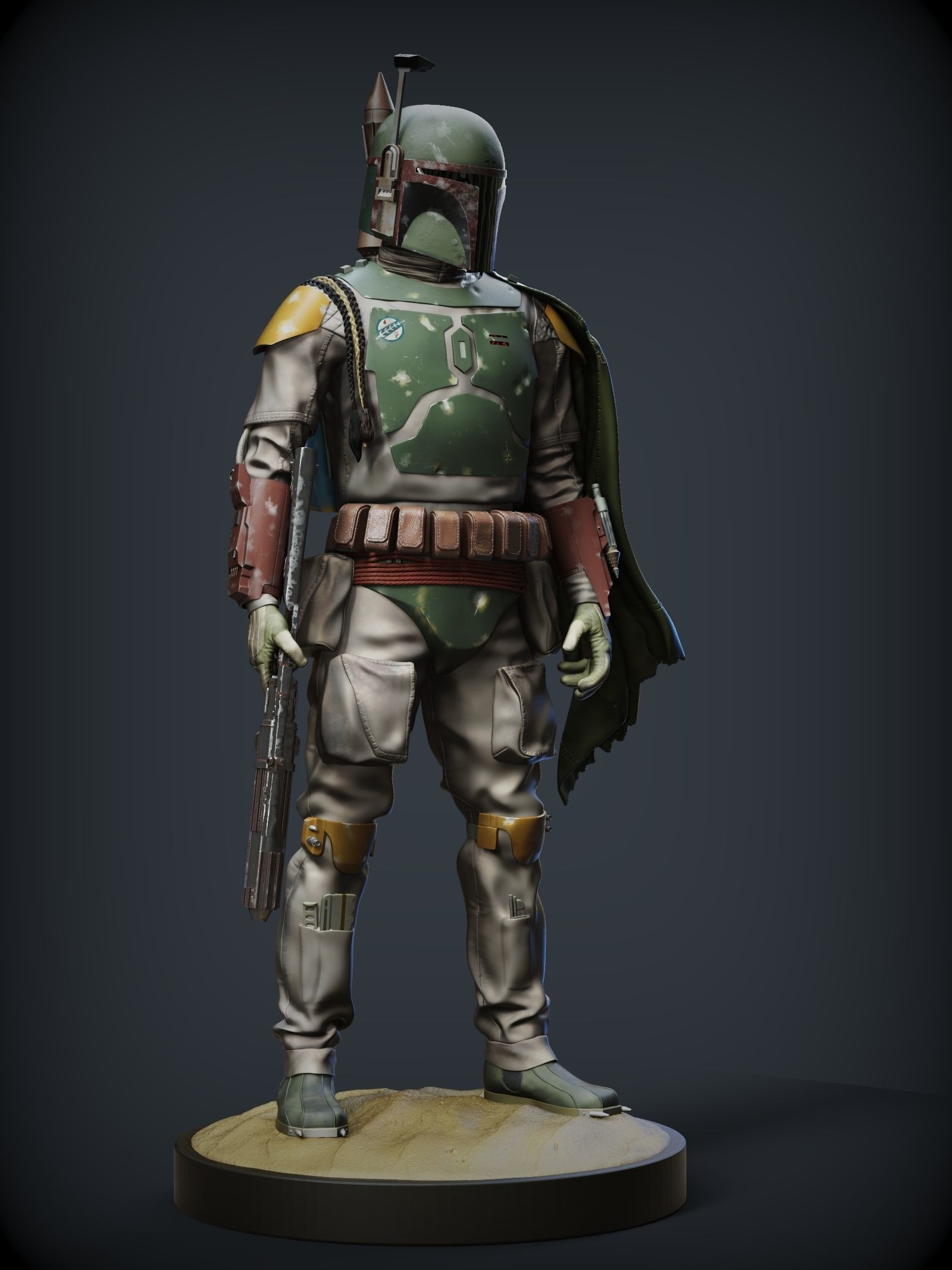 BOBA FETT ROTJ 3D print model_9