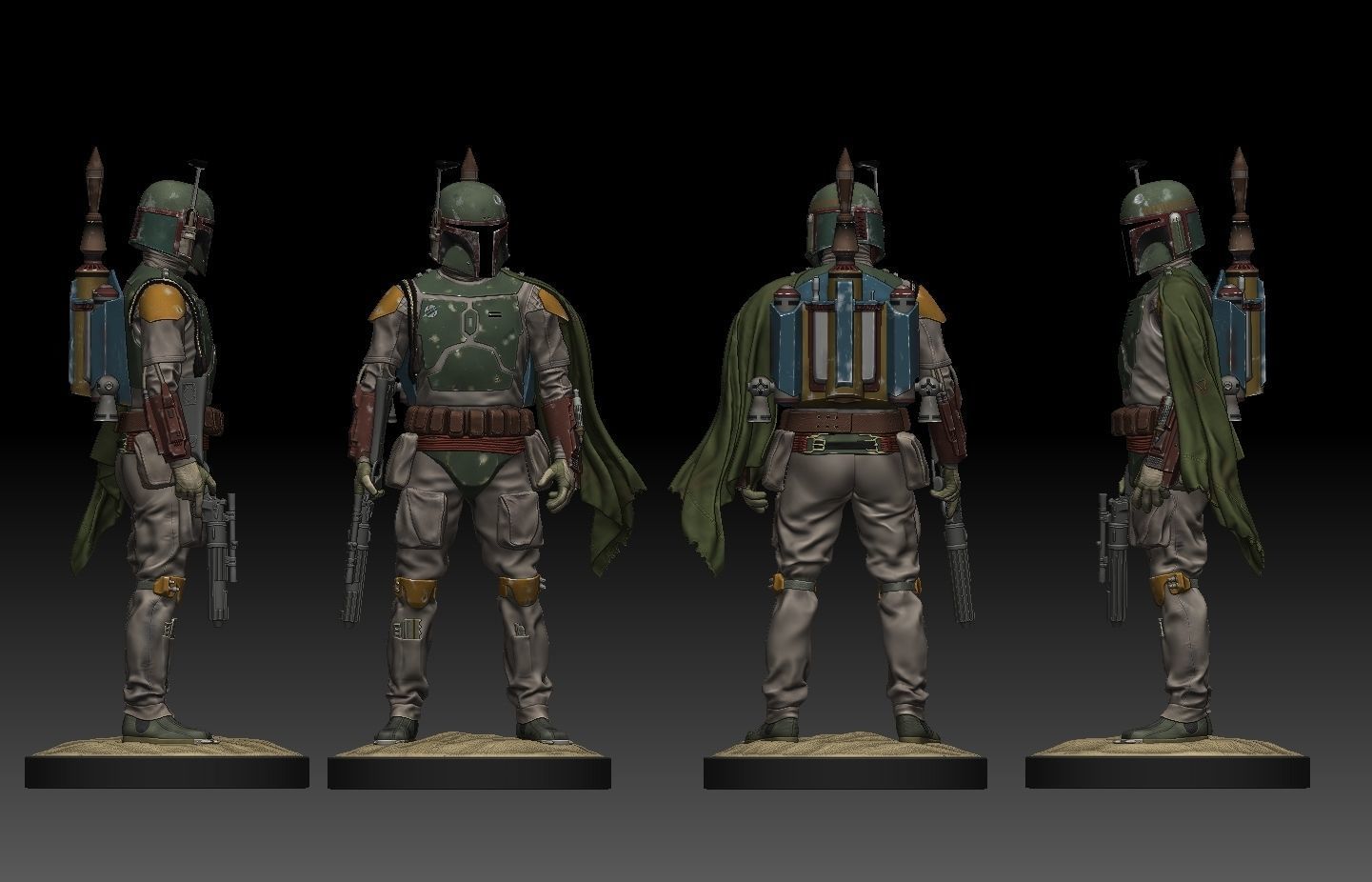 BOBA FETT ROTJ 3D print model_28