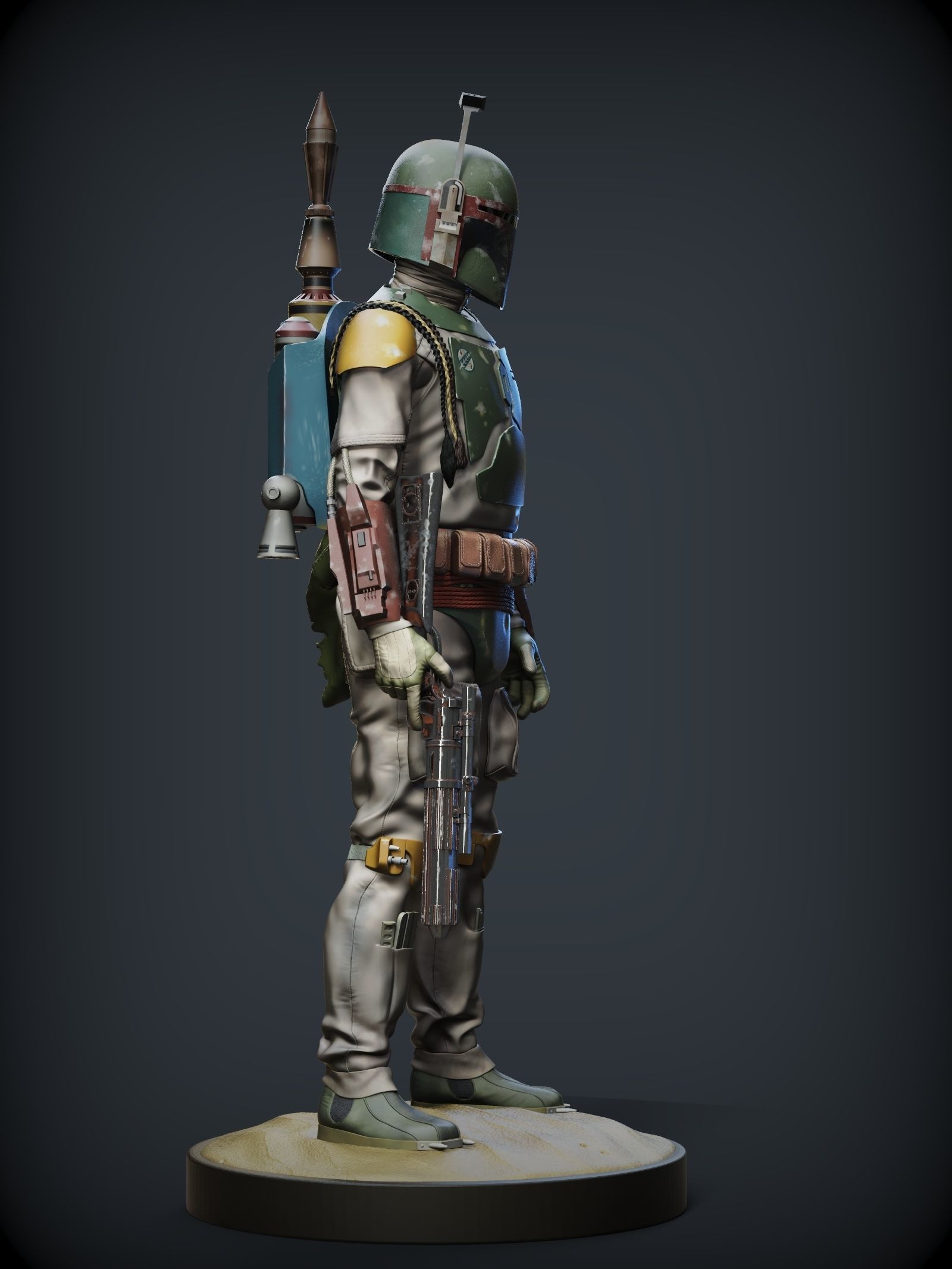 BOBA FETT ROTJ 3D print model_20