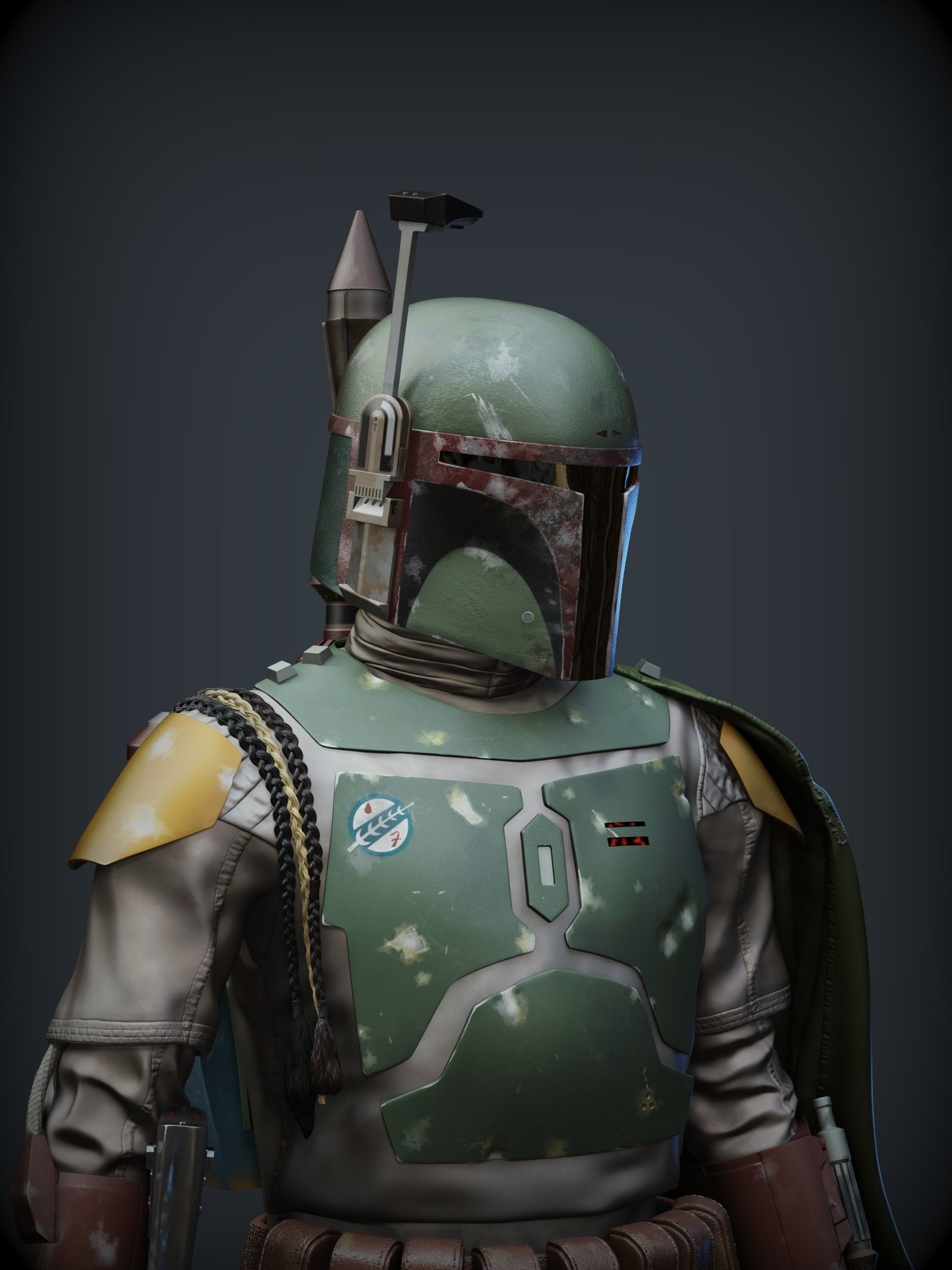 BOBA FETT ROTJ 3D print model_12