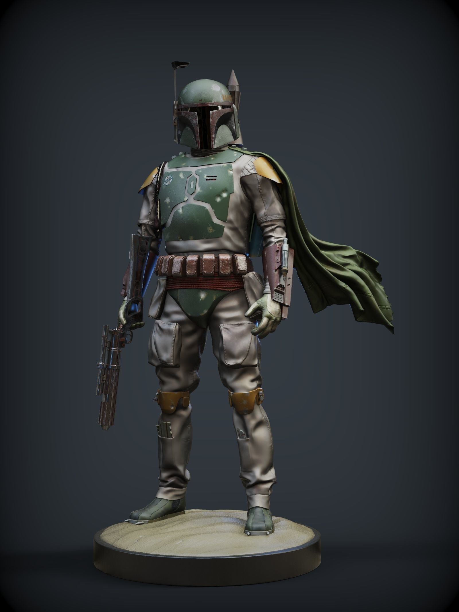 BOBA FETT ROTJ 3D print model_1