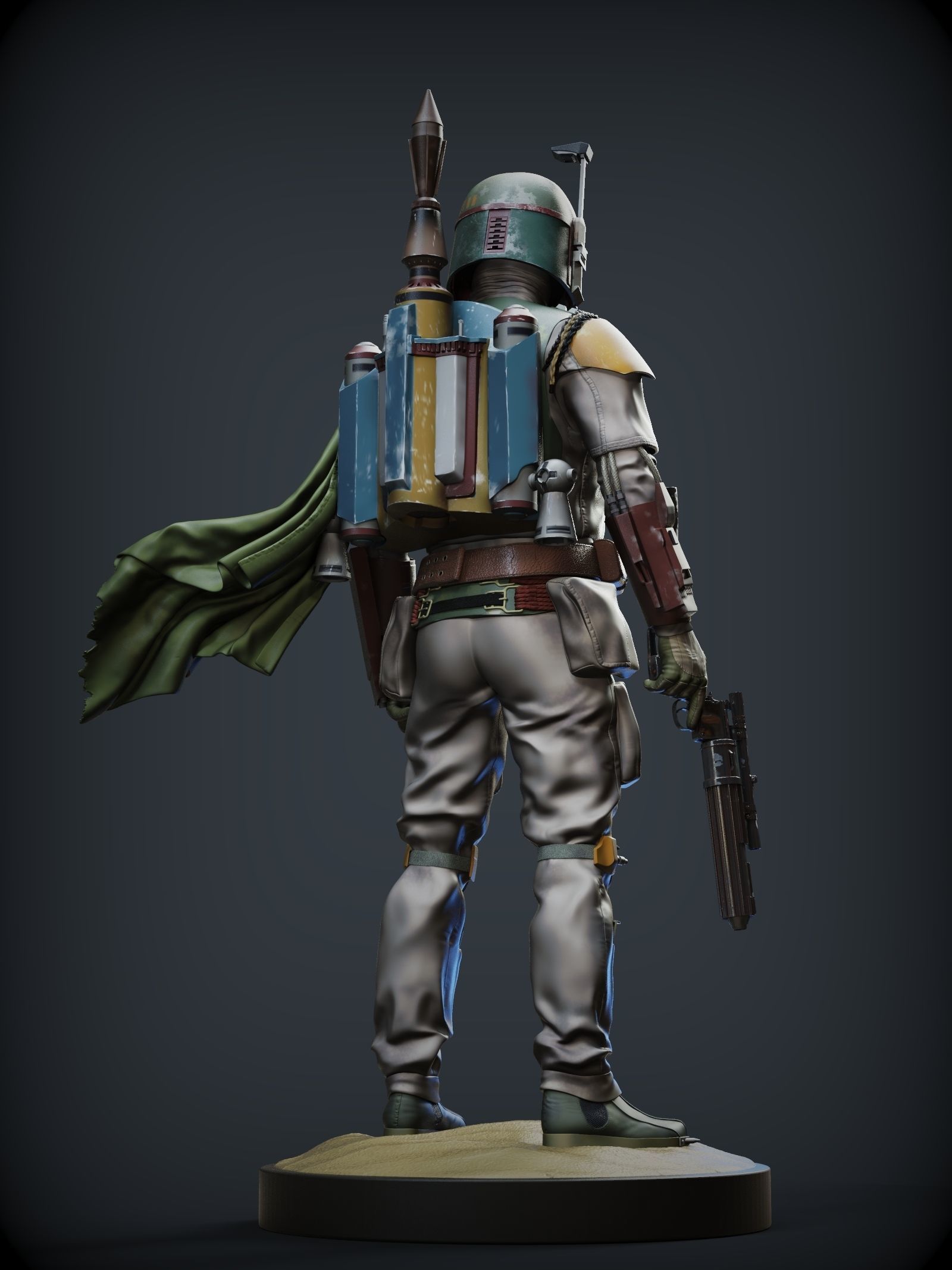 BOBA FETT ROTJ 3D print model_17