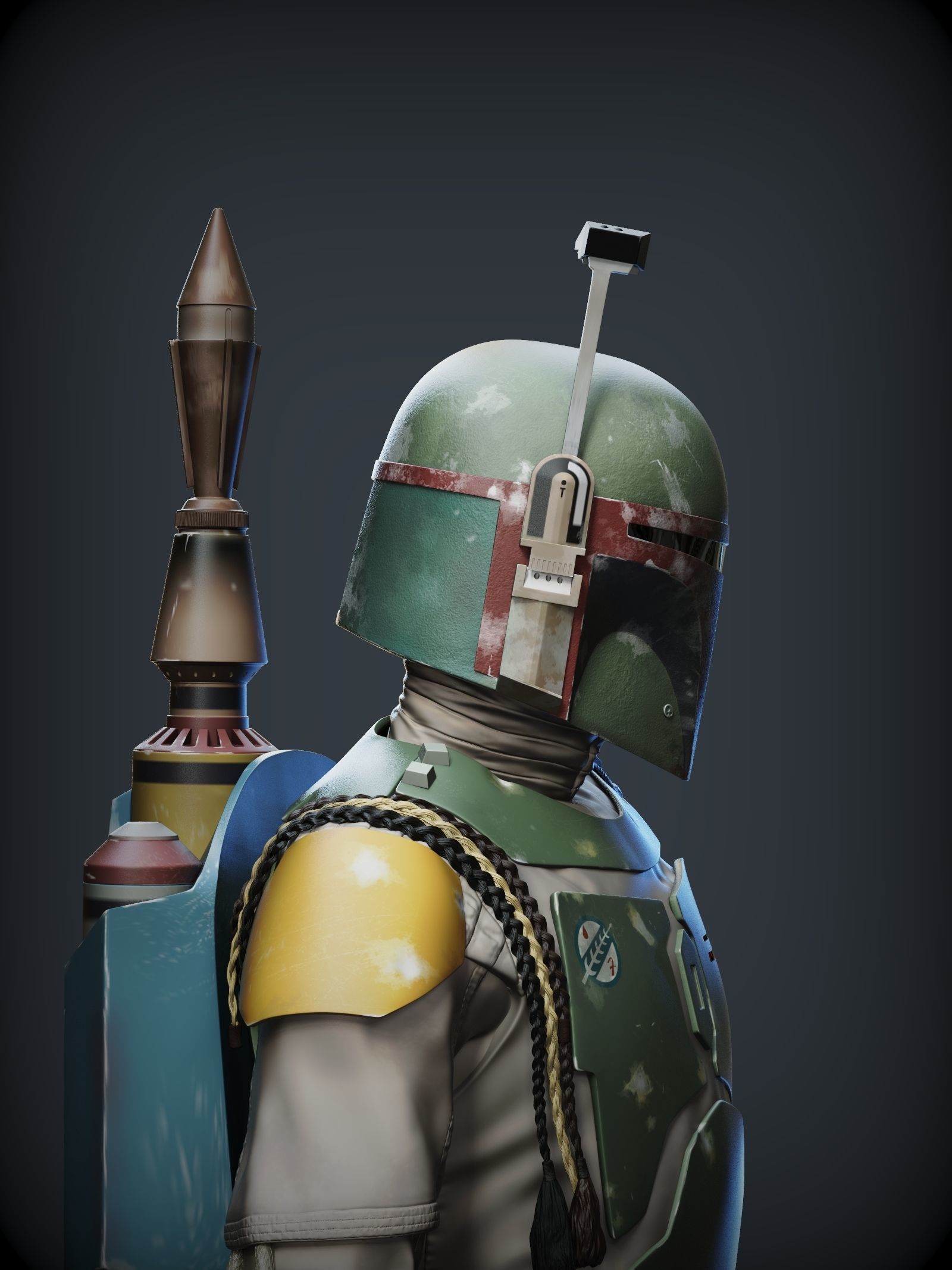 BOBA FETT ROTJ 3D print model_18