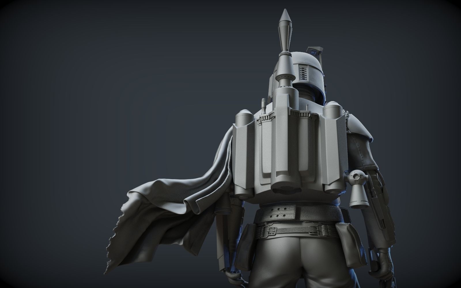 BOBA FETT ROTJ 3D print model_2