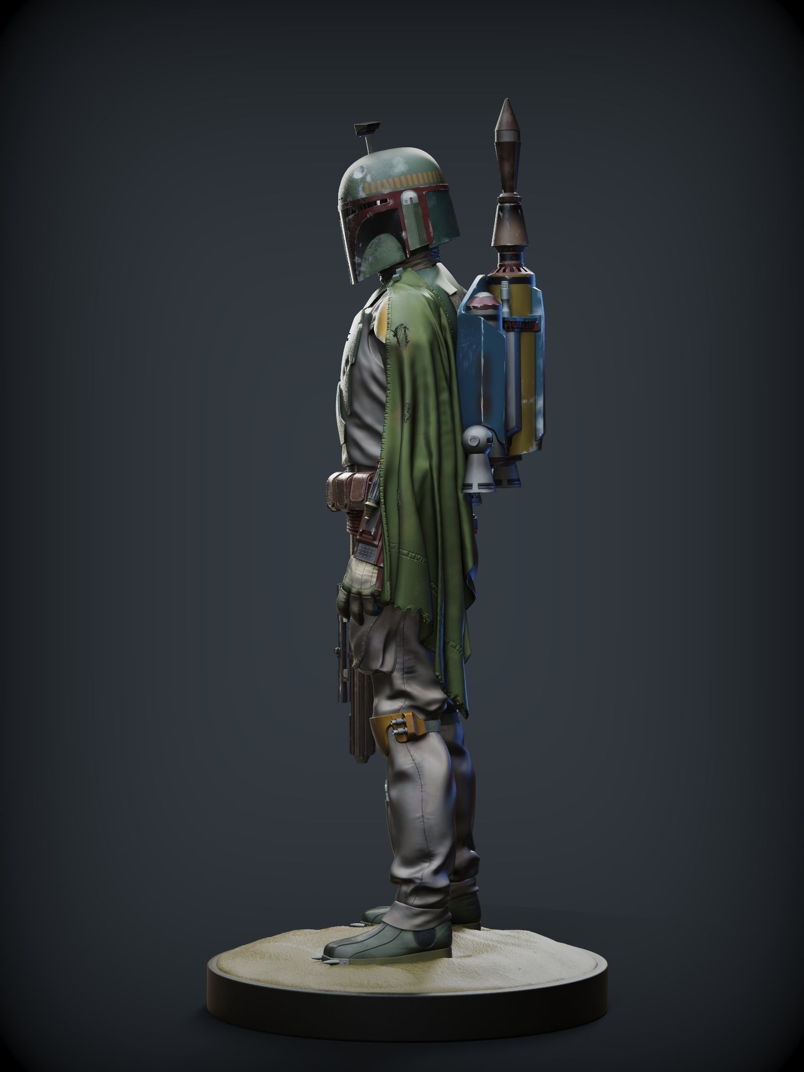 BOBA FETT ROTJ 3D print model_13