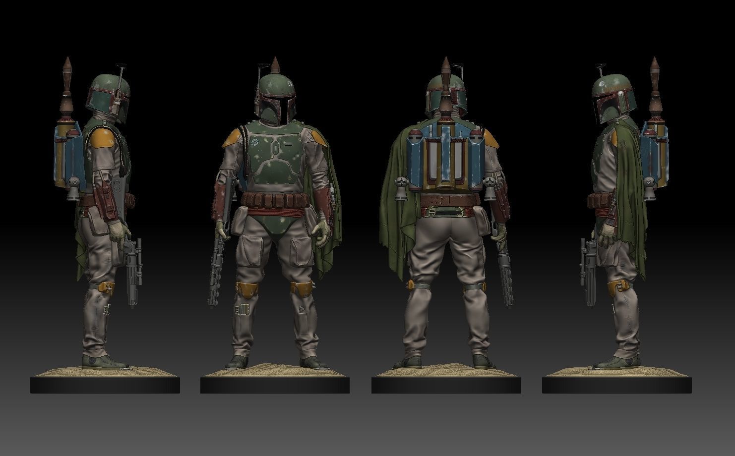 BOBA FETT ROTJ 3D print model_29