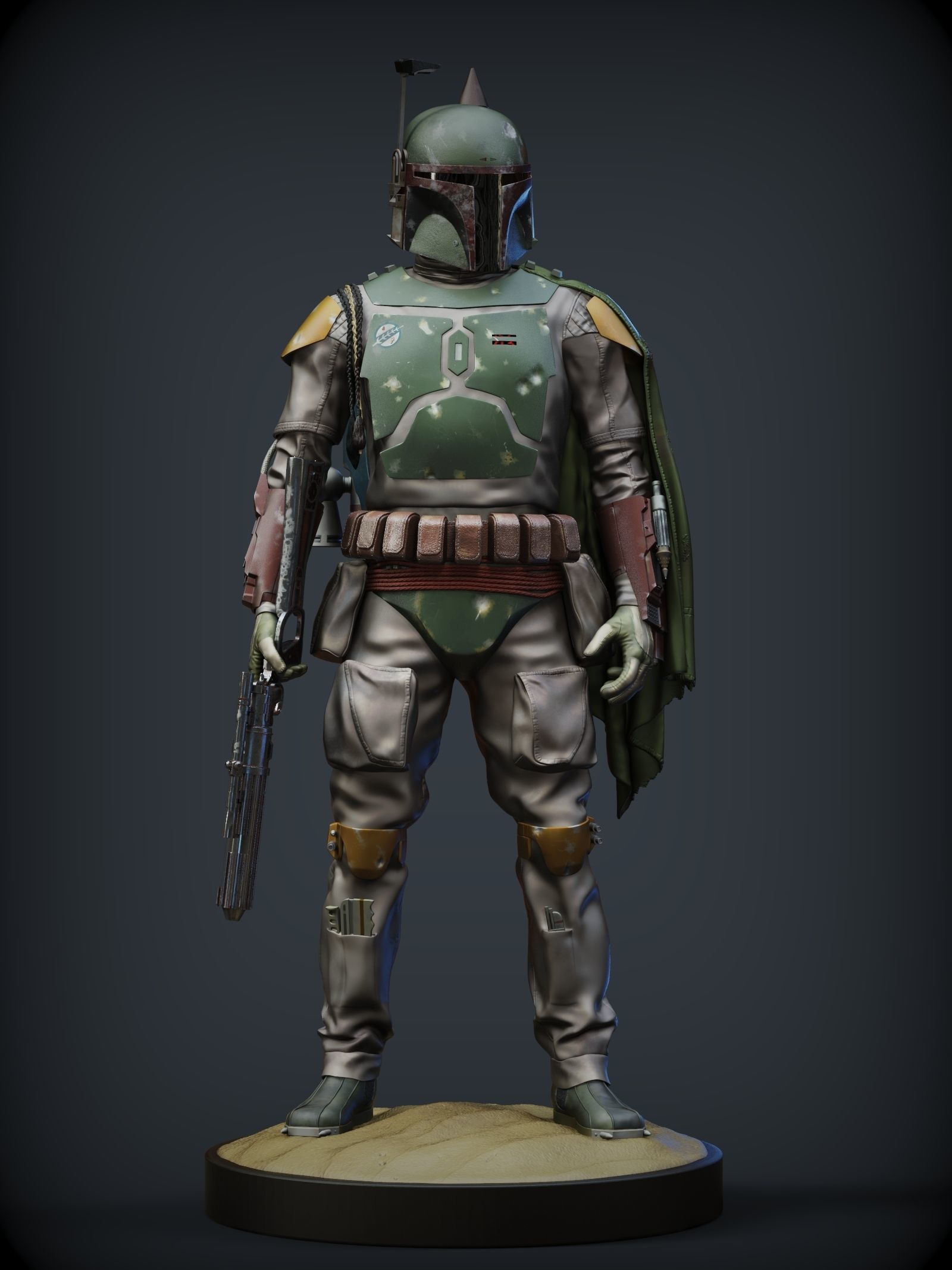 BOBA FETT ROTJ 3D print model_3