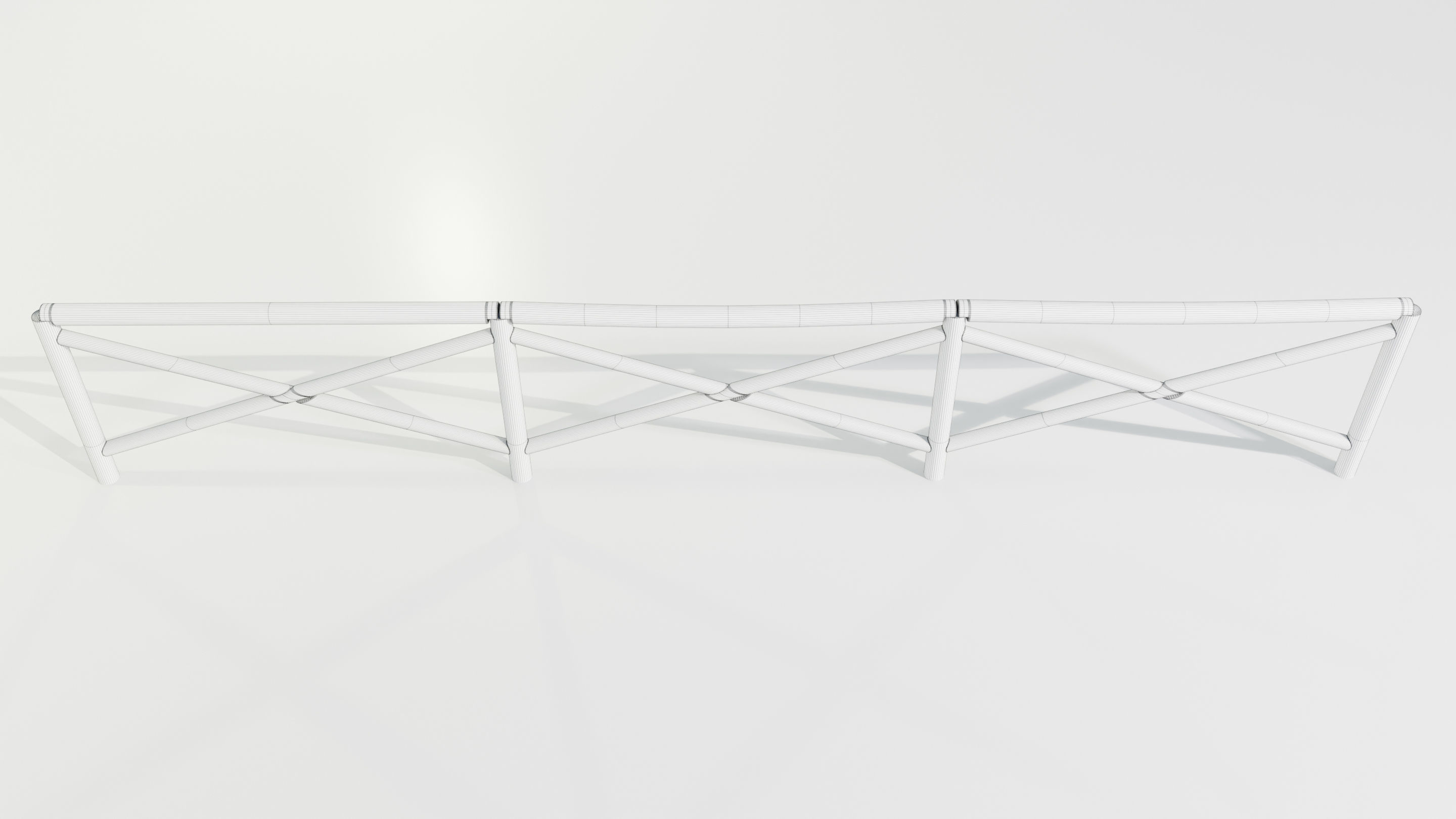 Wooden Fence 3D model_20