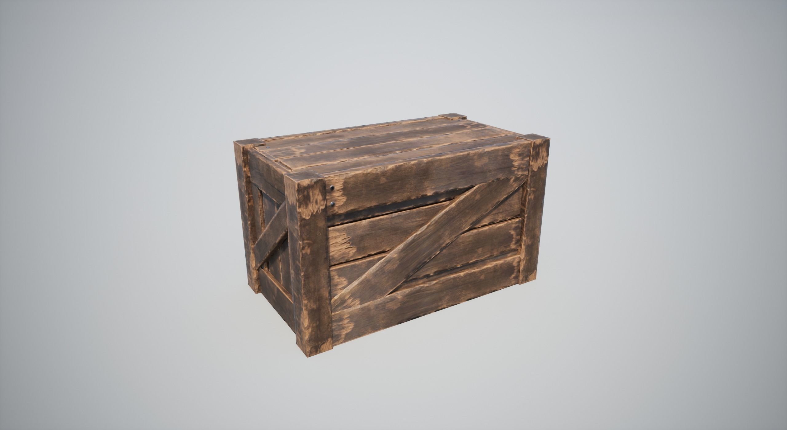 Wooden Crates Low-poly 3D model_9