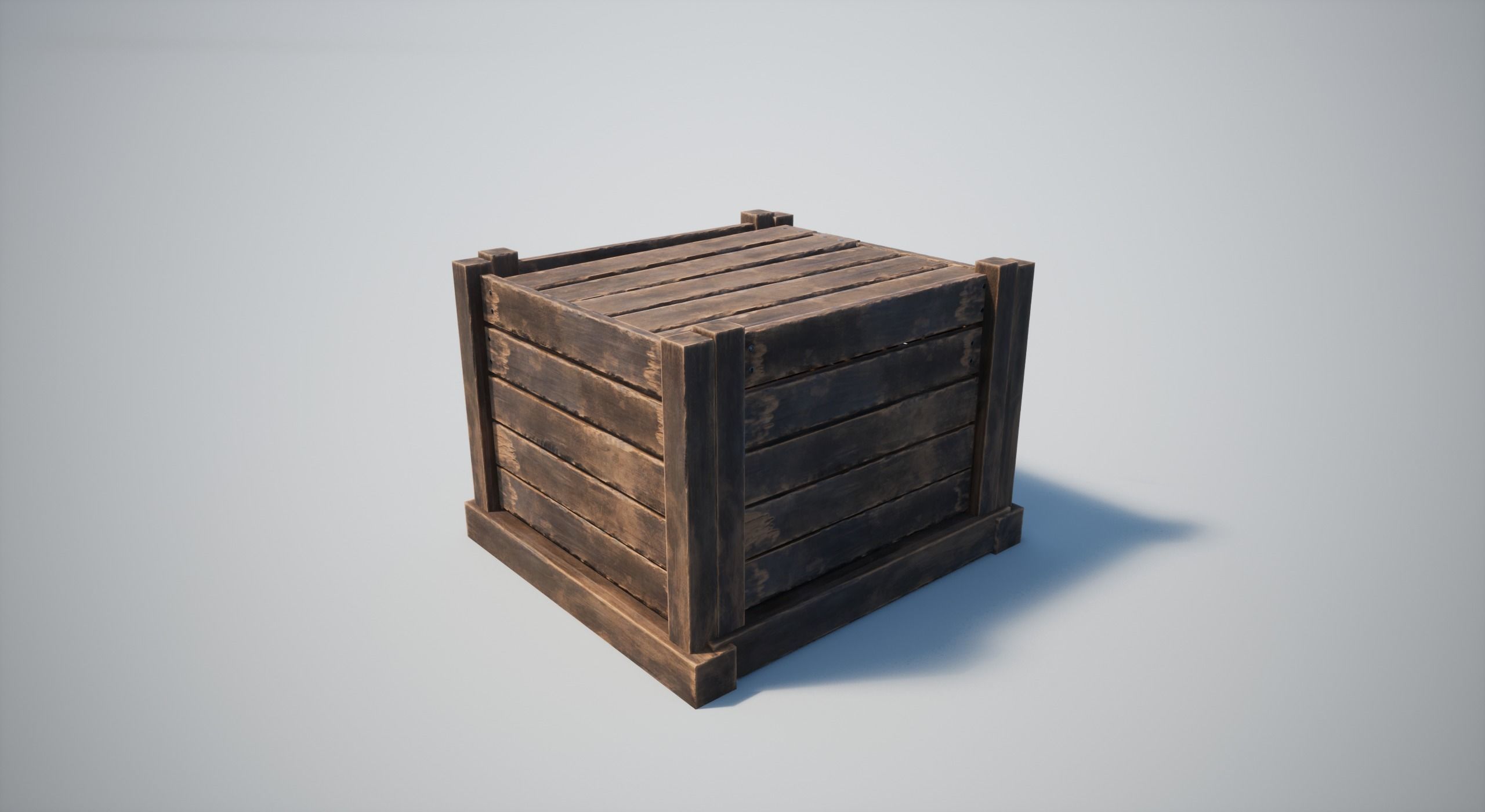 Wooden Crates Low-poly 3D model_21