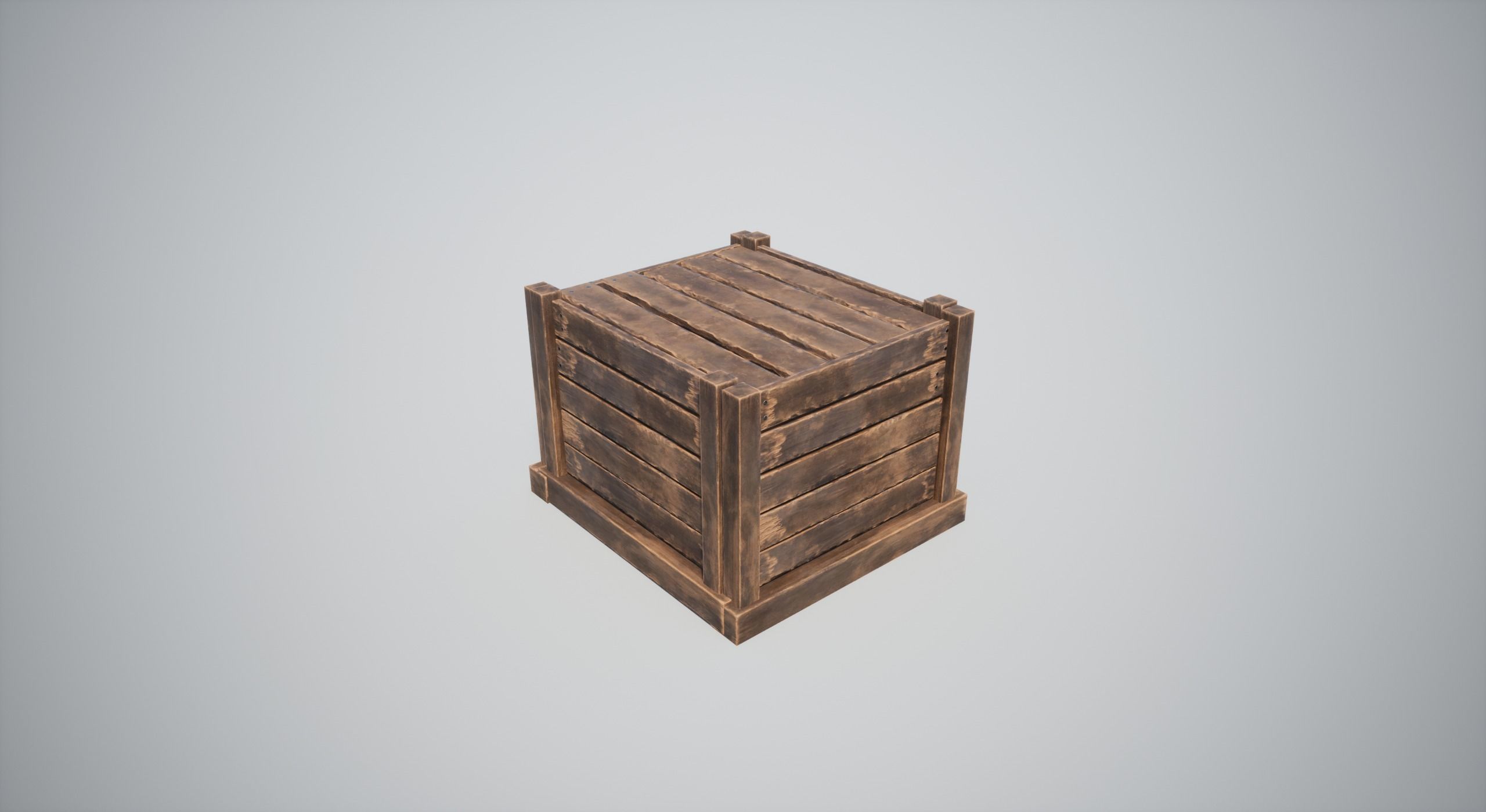Wooden Crates Low-poly 3D model_20