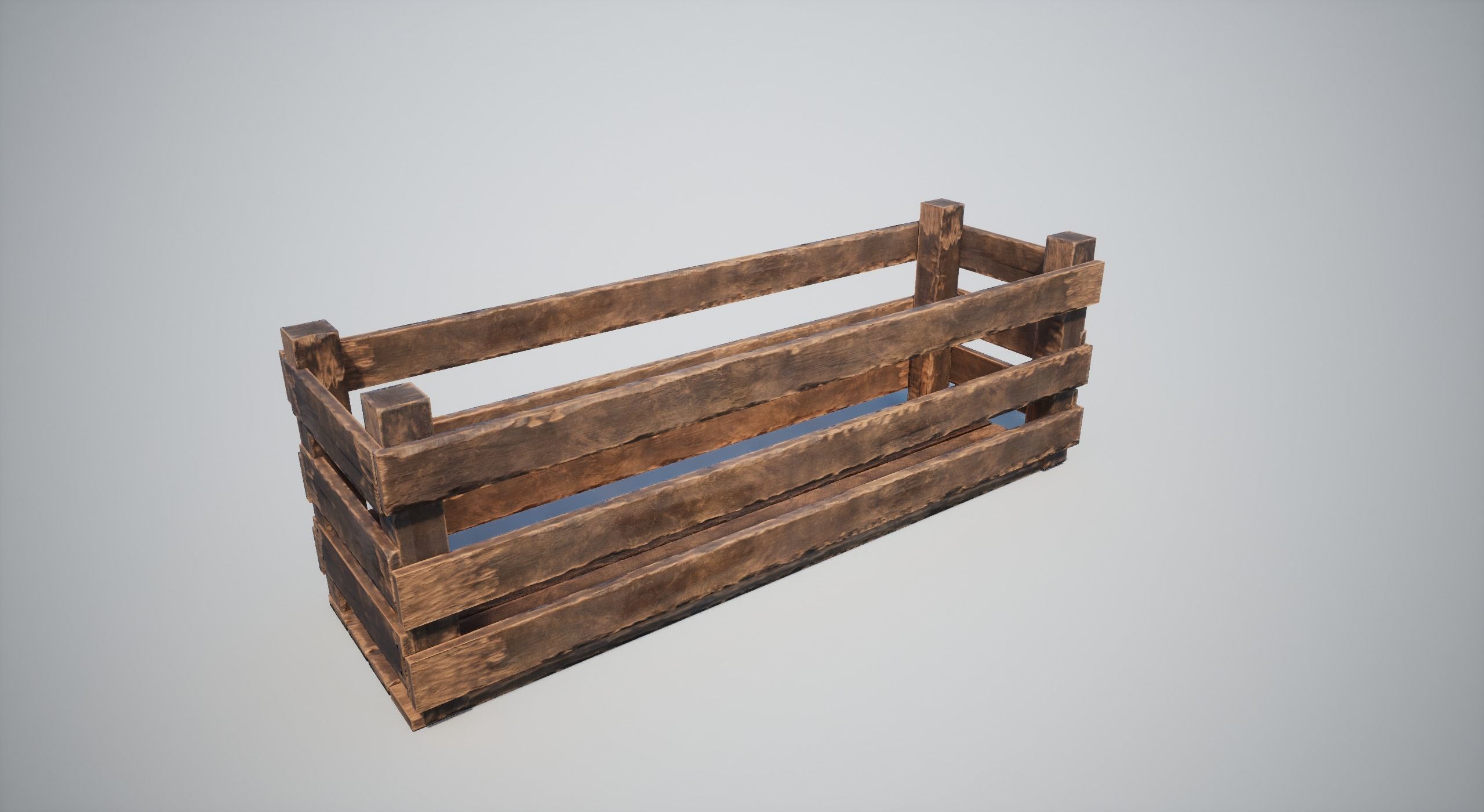 Wooden Crates Low-poly 3D model_25