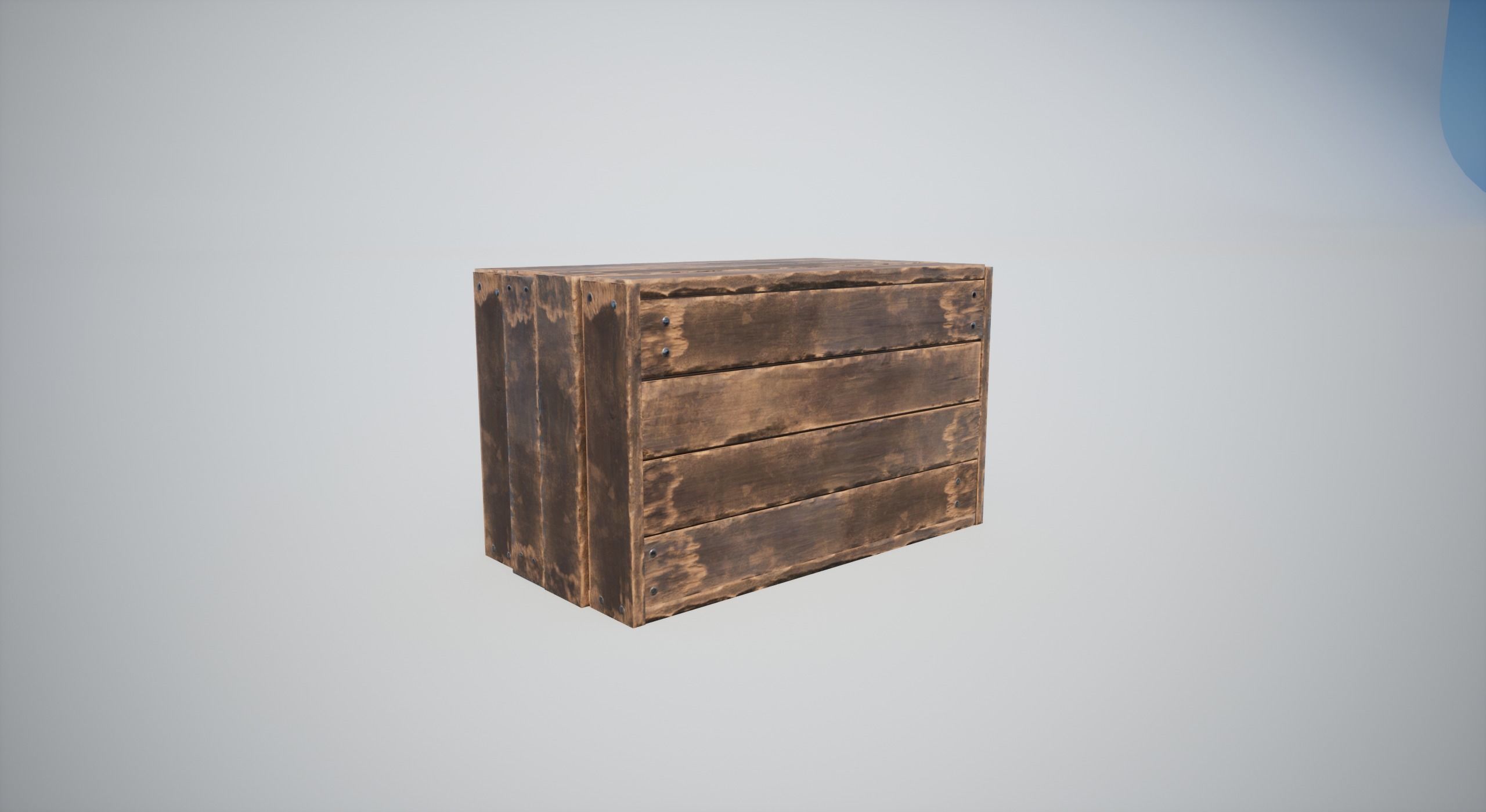 Wooden Crates Low-poly 3D model_2