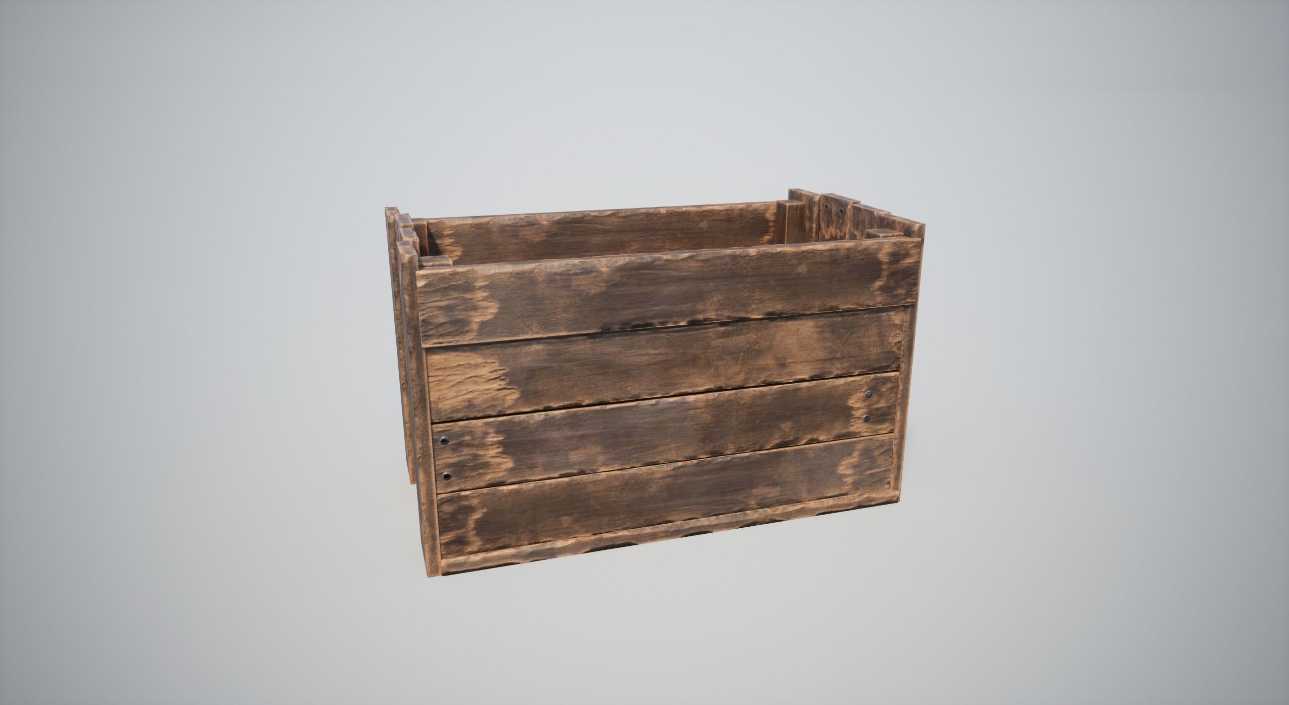 Wooden Crates Low-poly 3D model_6