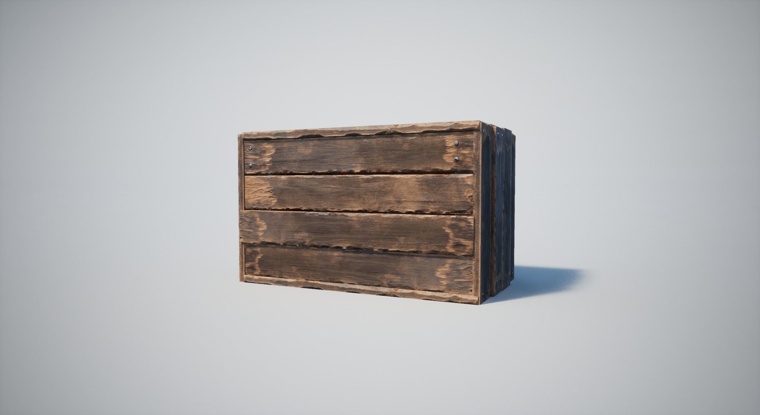 Wooden Crates Low-poly 3D model_3