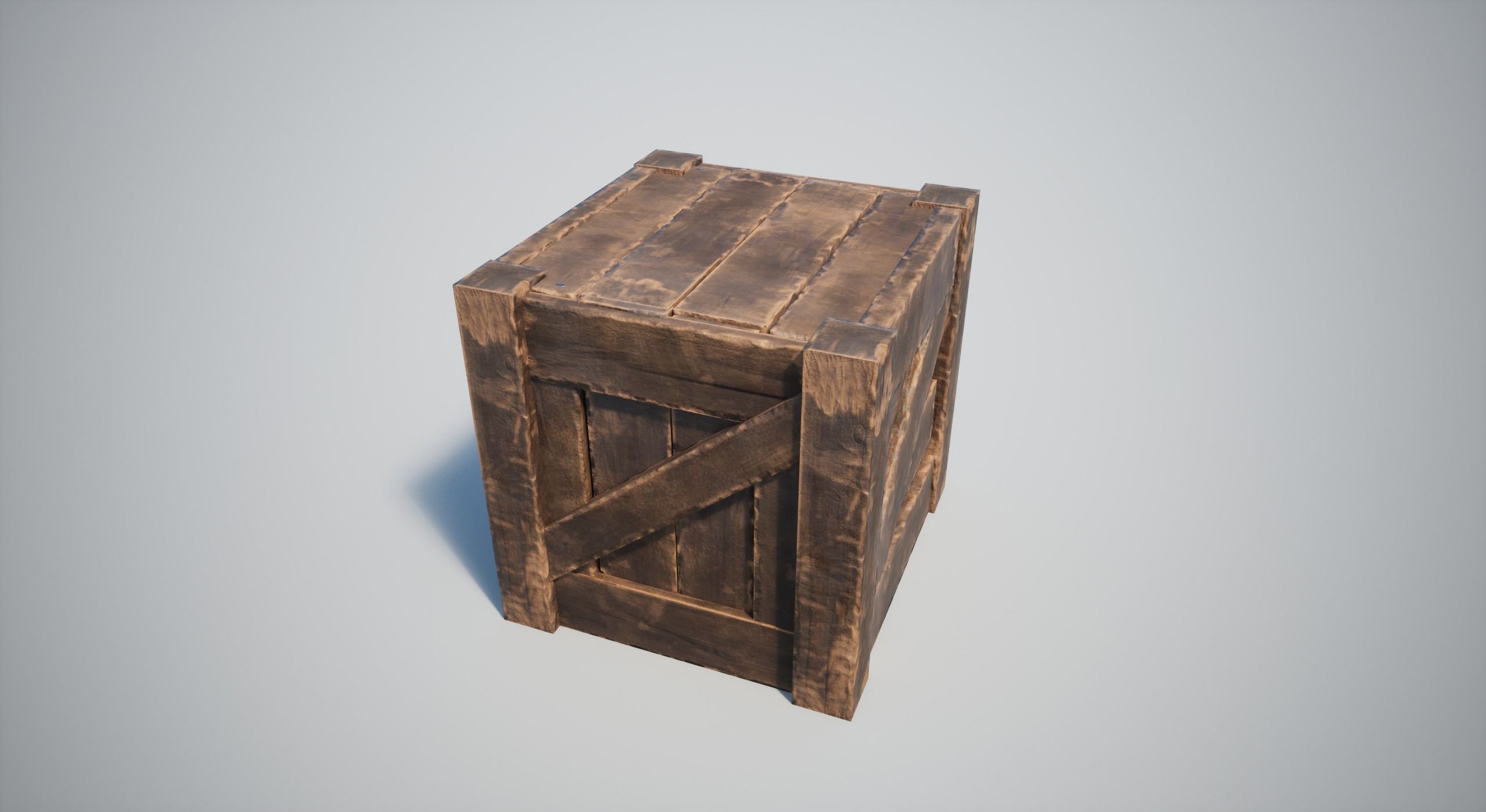 Wooden Crates Low-poly 3D model_17