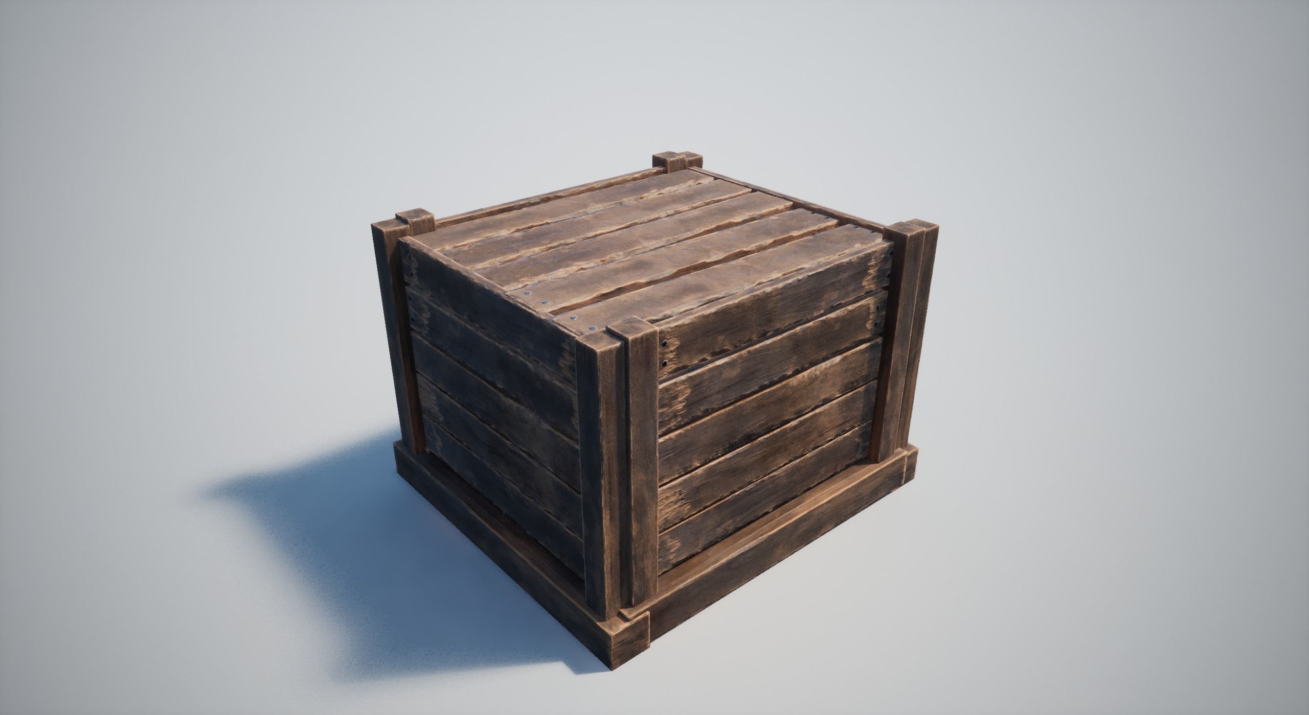 Wooden Crates Low-poly 3D model_22