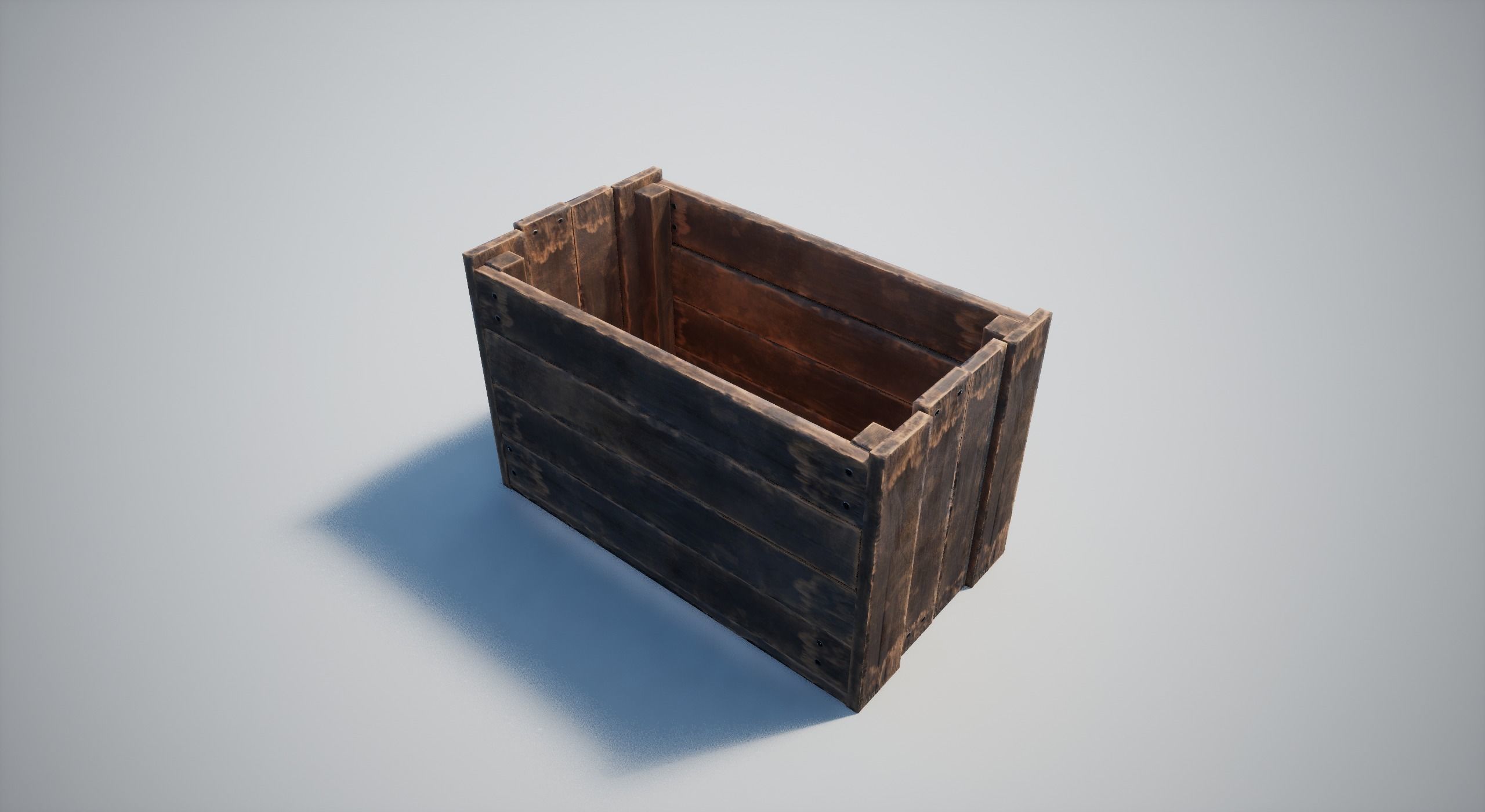 Wooden Crates Low-poly 3D model_18