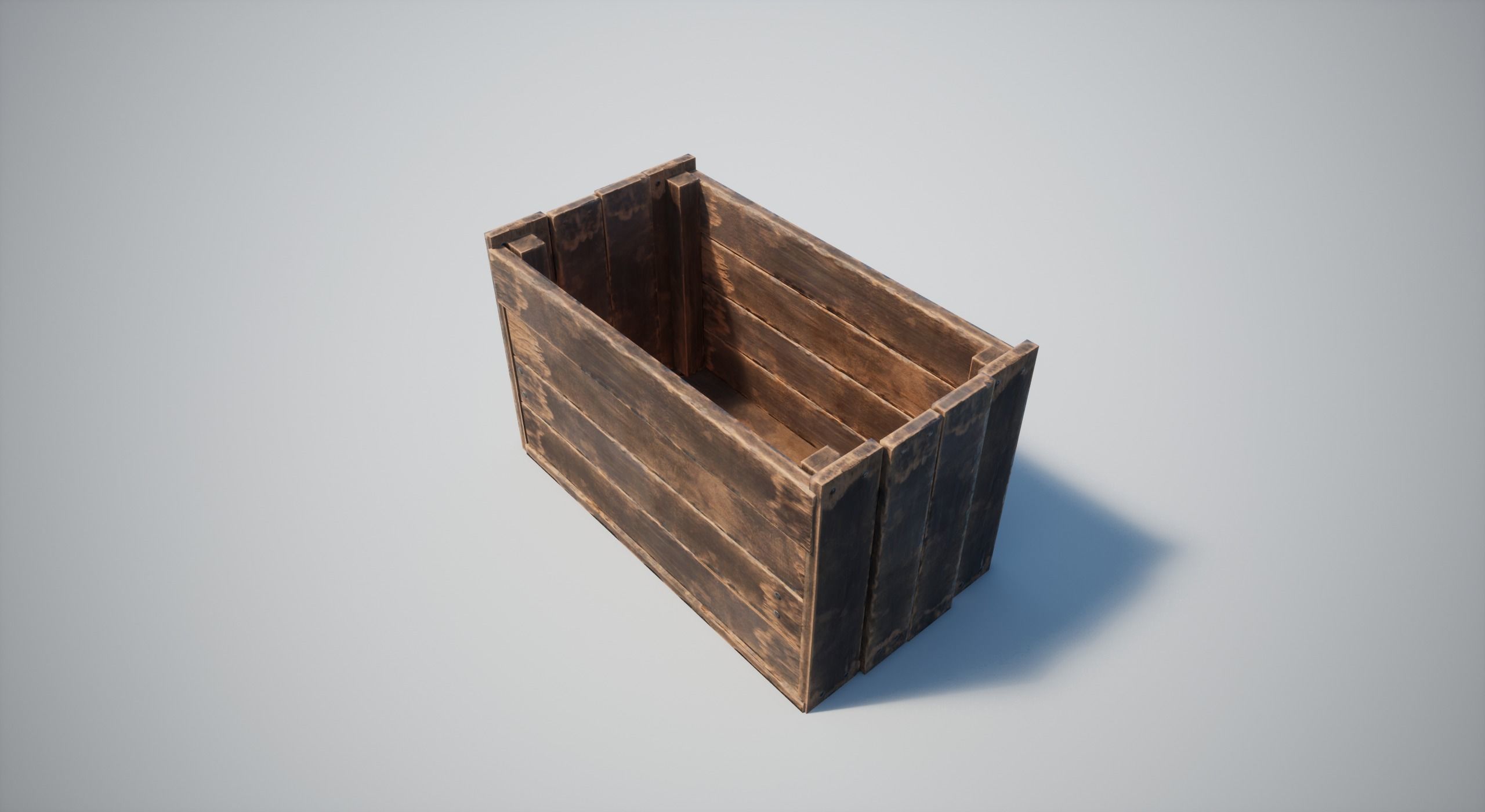 Wooden Crates Low-poly 3D model_7