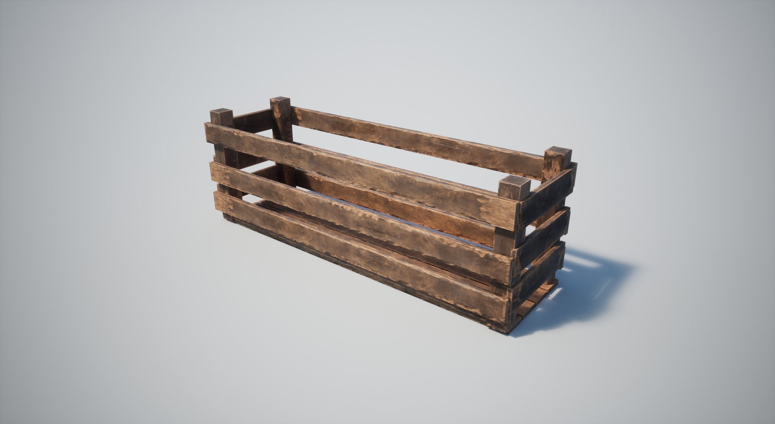 Wooden Crates Low-poly 3D model_26