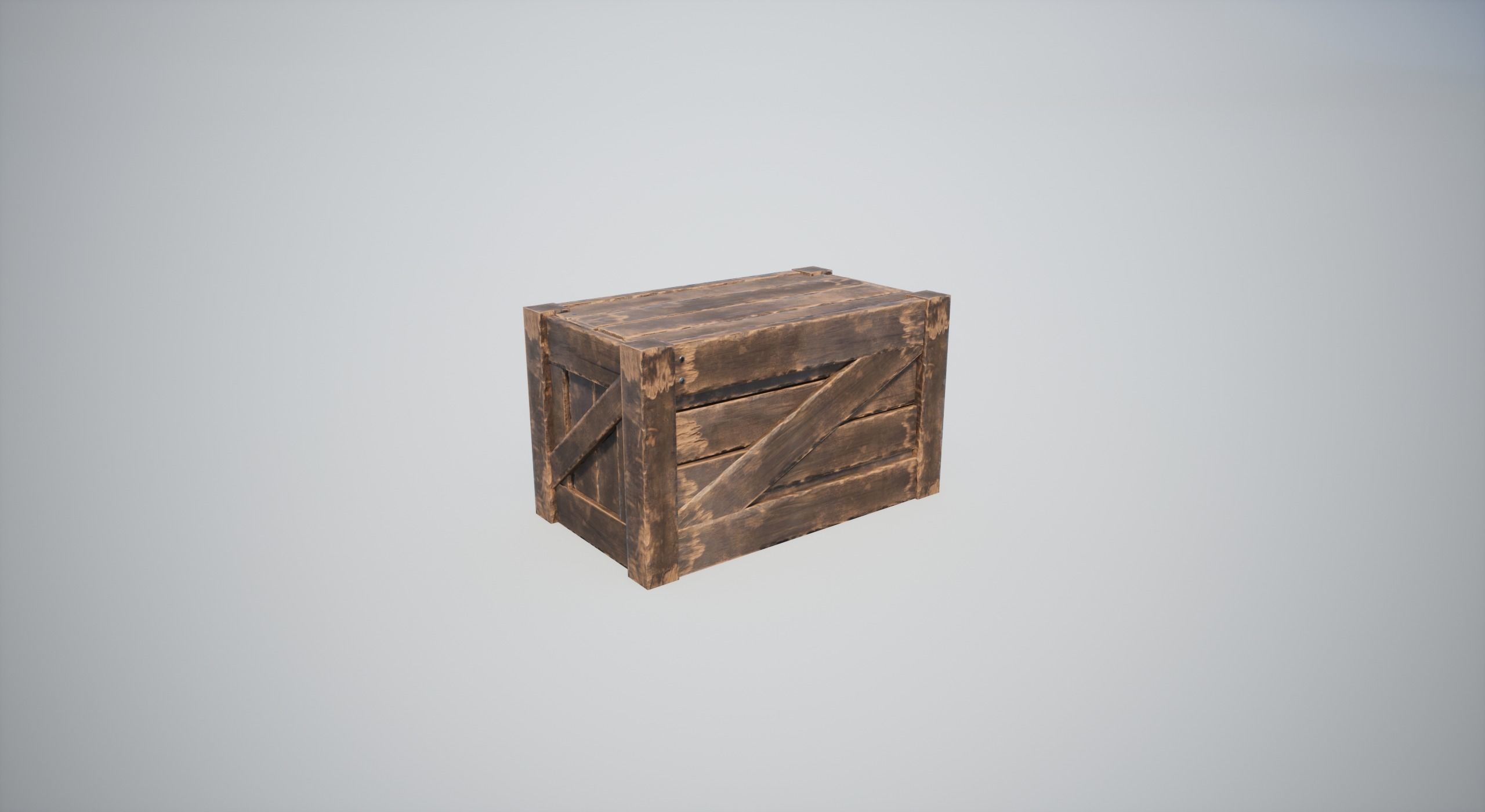 Wooden Crates Low-poly 3D model_11