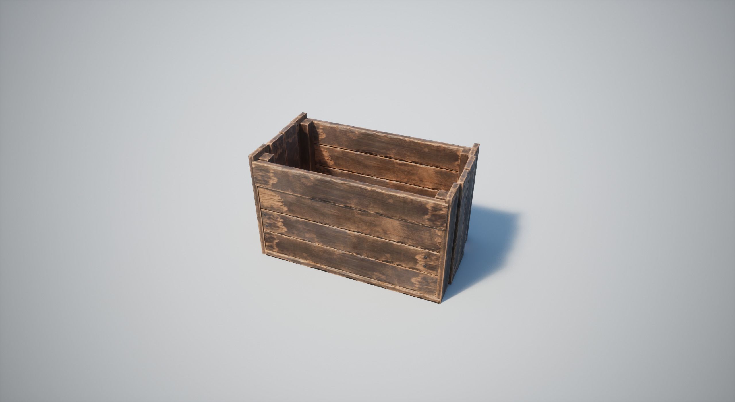 Wooden Crates Low-poly 3D model_5