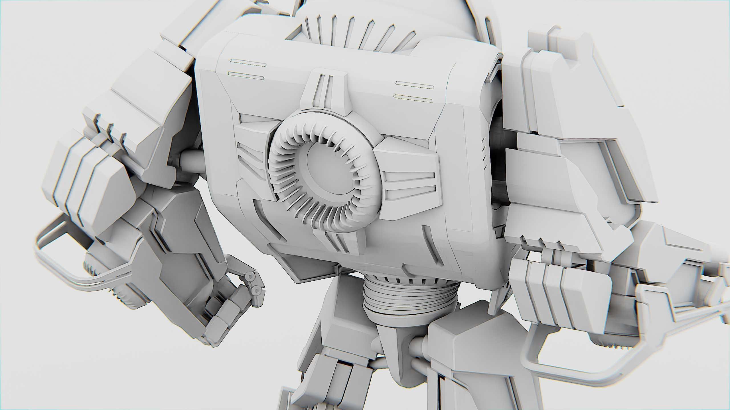 BATTLE DROID S-200 Rigged for Unreal Engine - Unity - MIXAMO 3D model_35