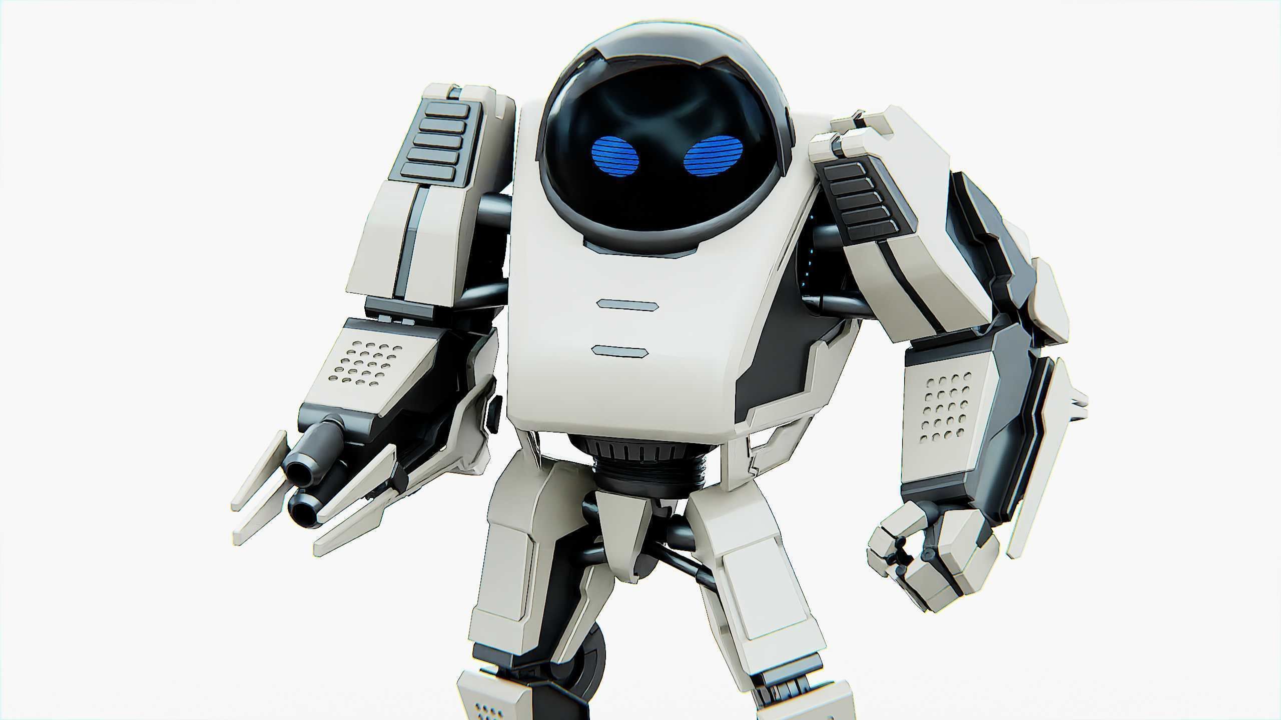 BATTLE DROID S-200 Rigged for Unreal Engine - Unity - MIXAMO 3D model_20