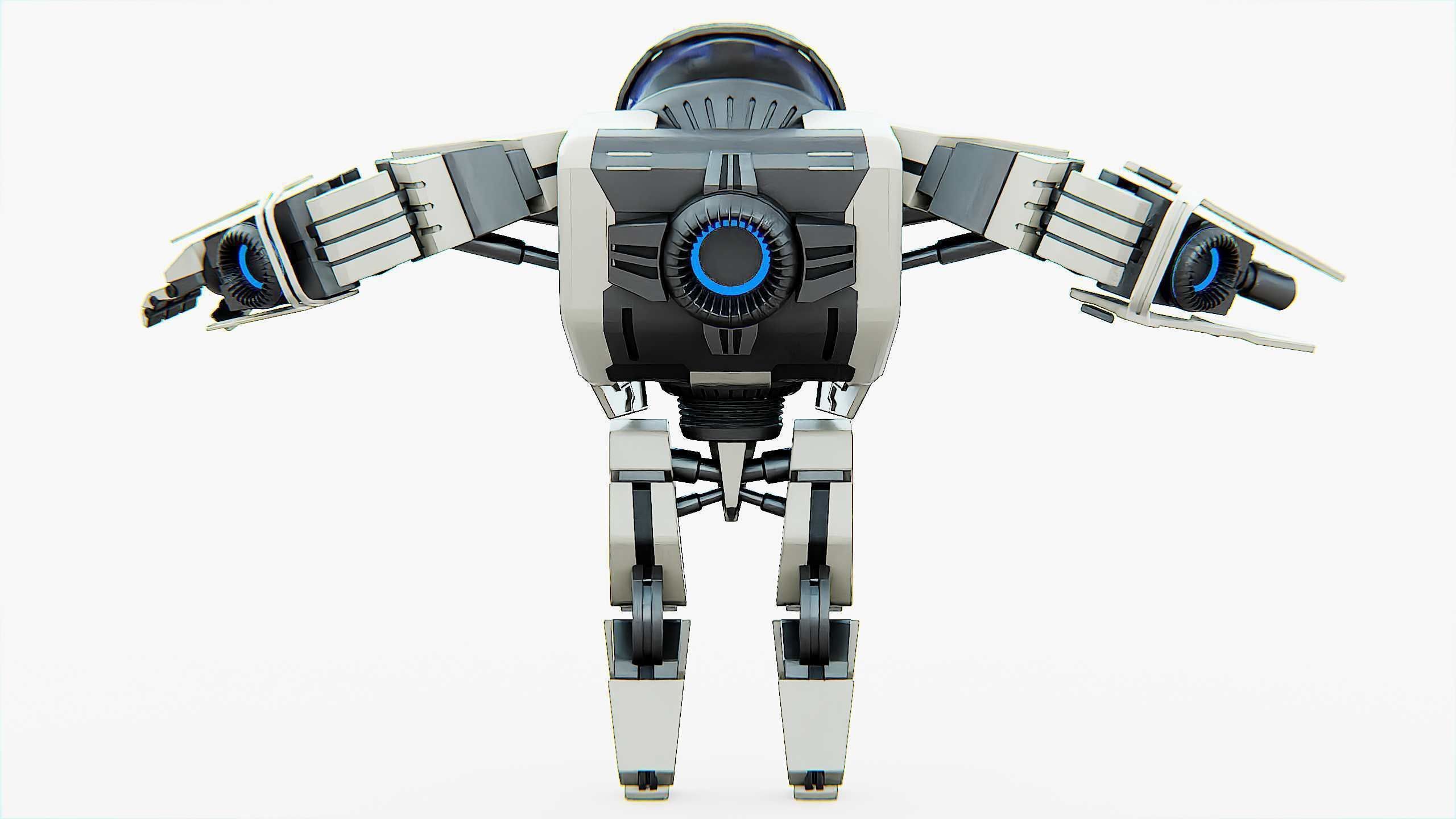 BATTLE DROID S-200 Rigged for Unreal Engine - Unity - MIXAMO 3D model_31