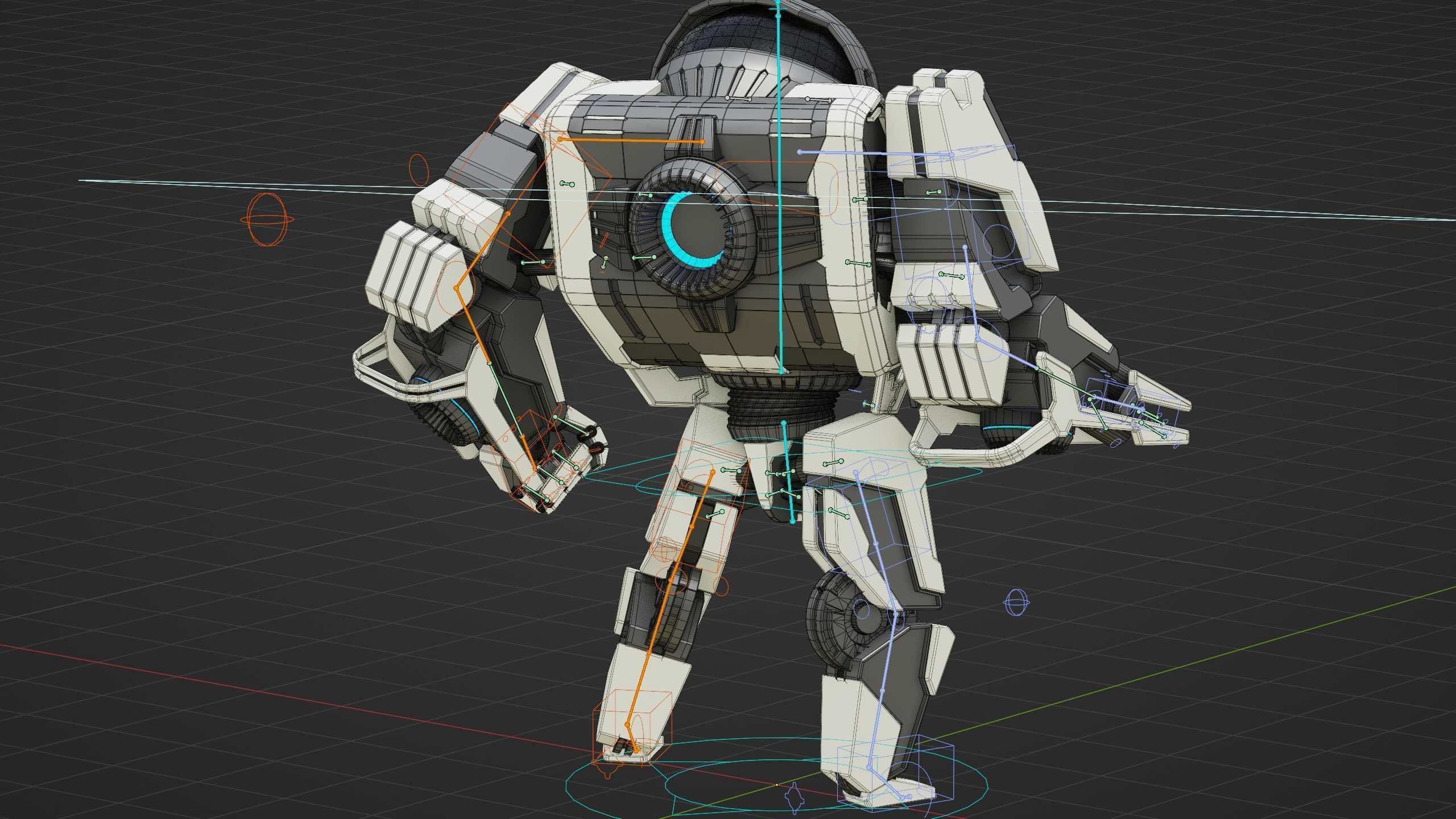 BATTLE DROID S-200 Rigged for Unreal Engine - Unity - MIXAMO 3D model_38