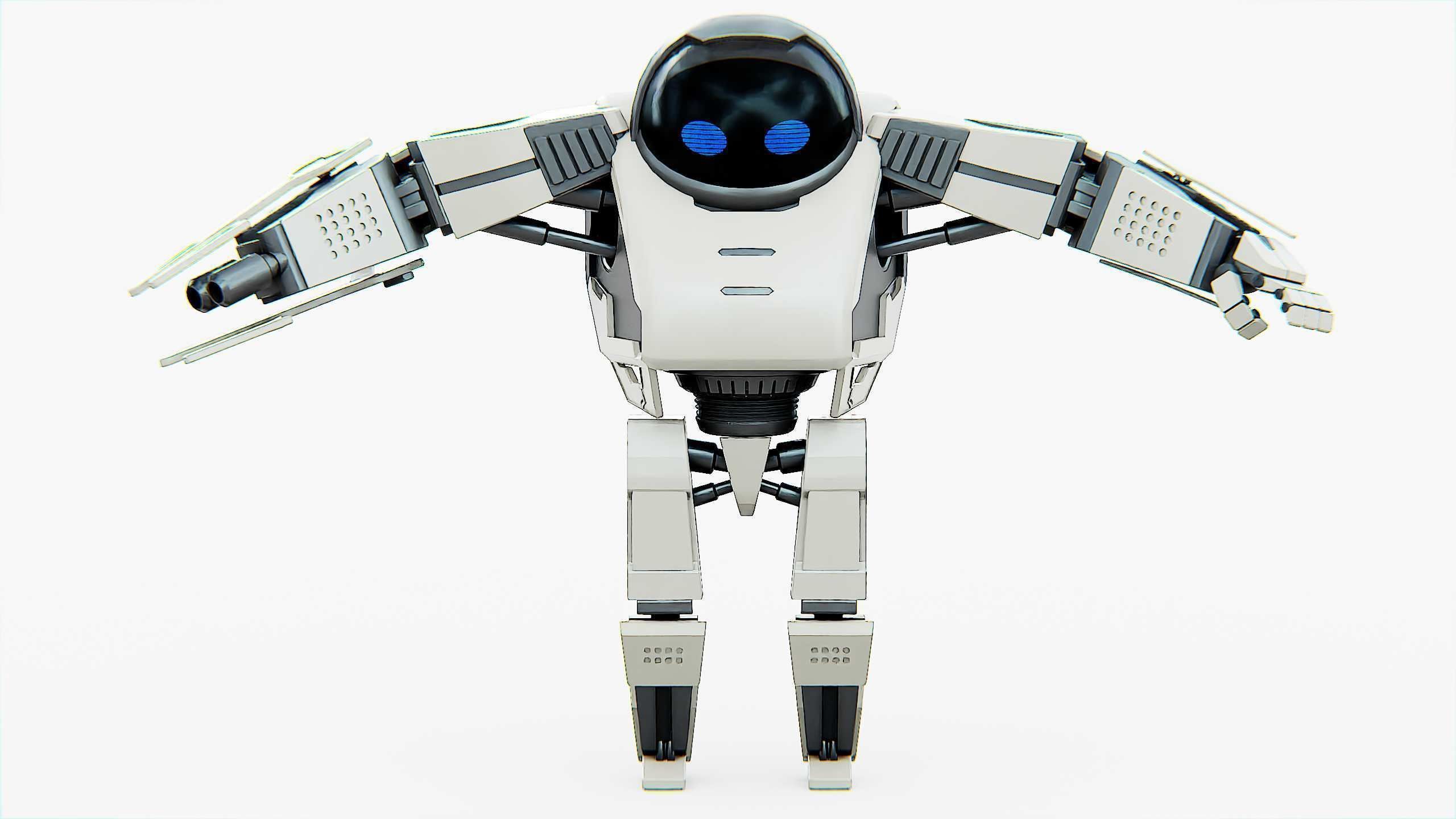 BATTLE DROID S-200 Rigged for Unreal Engine - Unity - MIXAMO 3D model_30