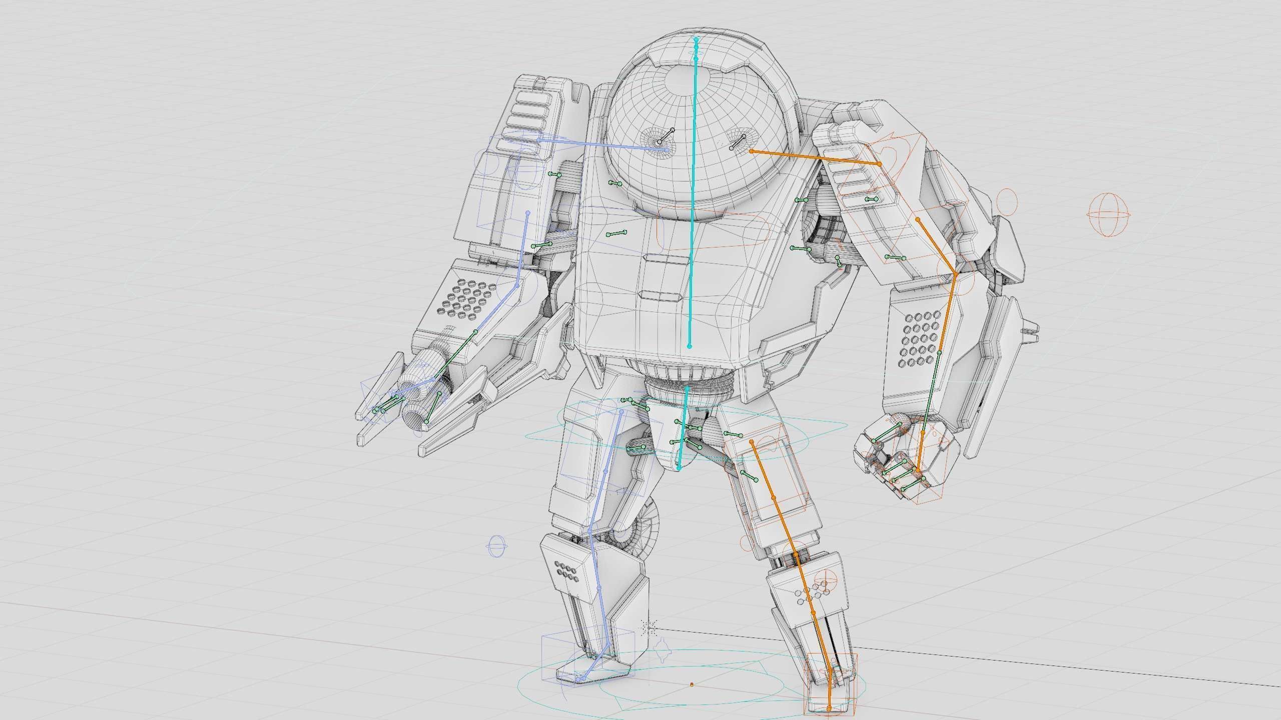 BATTLE DROID S-200 Rigged for Unreal Engine - Unity - MIXAMO 3D model_40