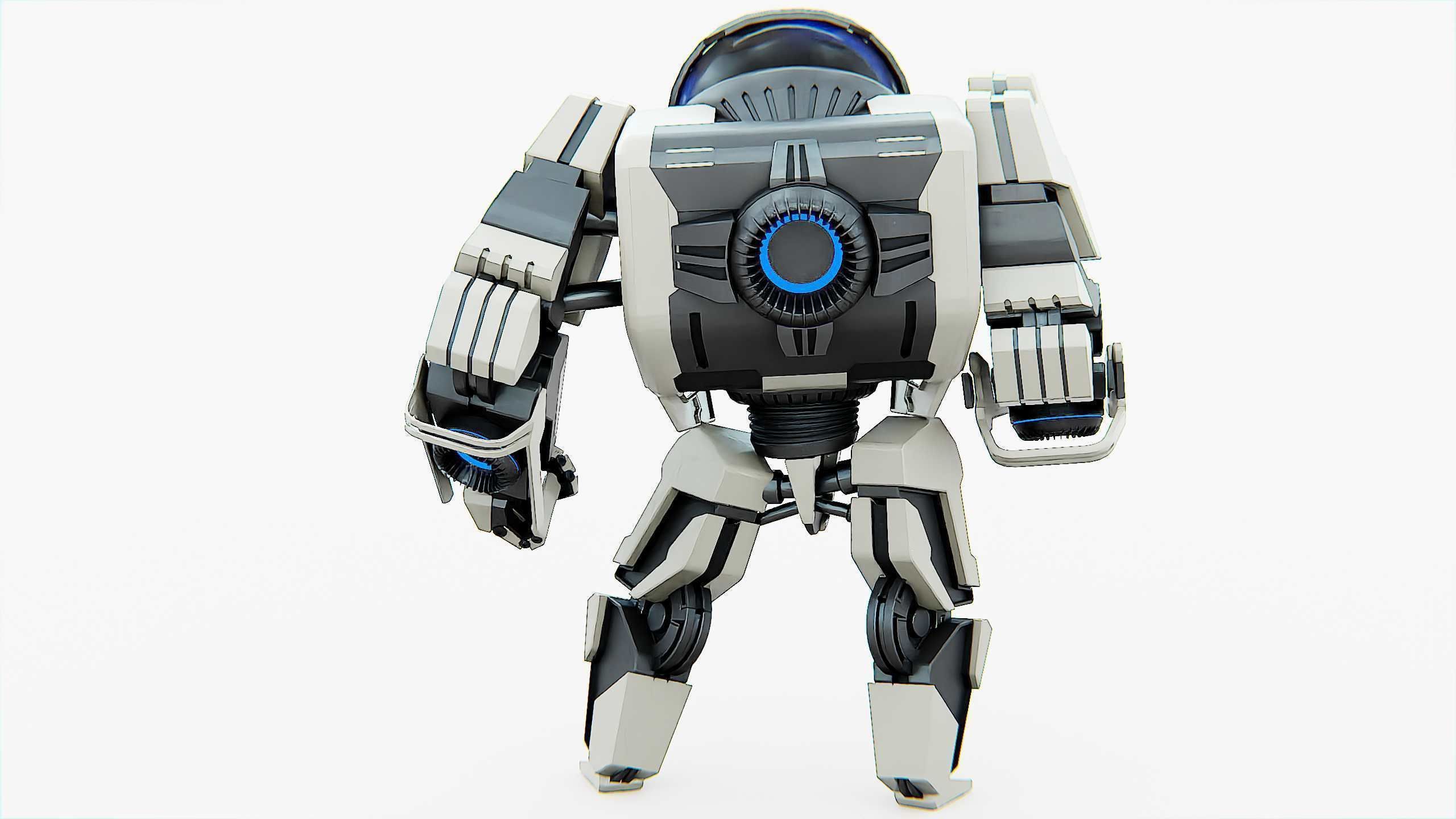 BATTLE DROID S-200 Rigged for Unreal Engine - Unity - MIXAMO 3D model_13