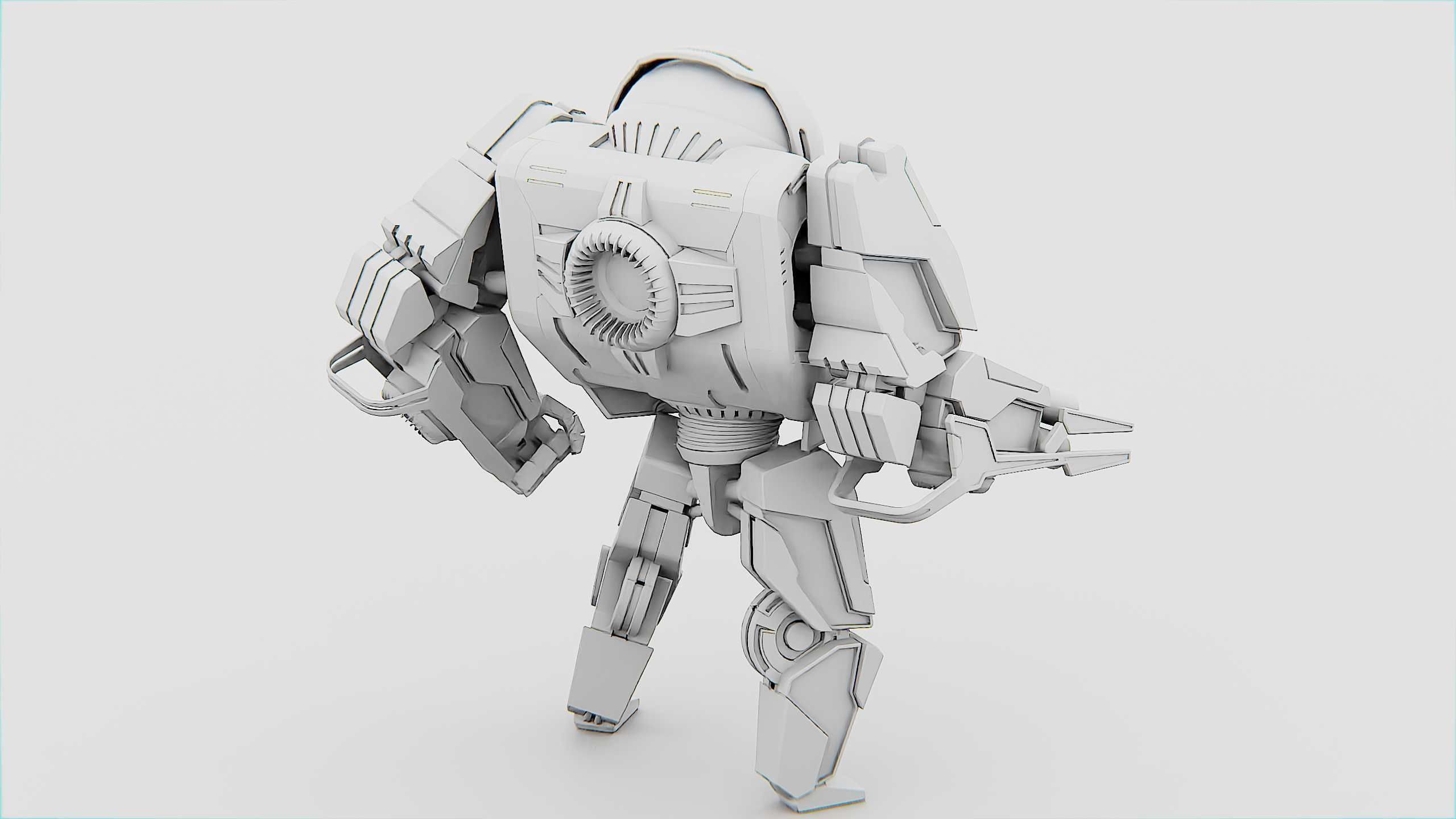 BATTLE DROID S-200 Rigged for Unreal Engine - Unity - MIXAMO 3D model_33