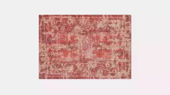 ANTIQUE HADSCHLU RED RUG