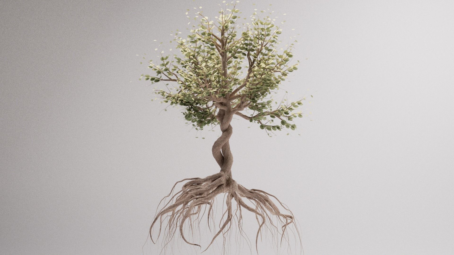 Lowpoly Trees Low-poly 3D model_1