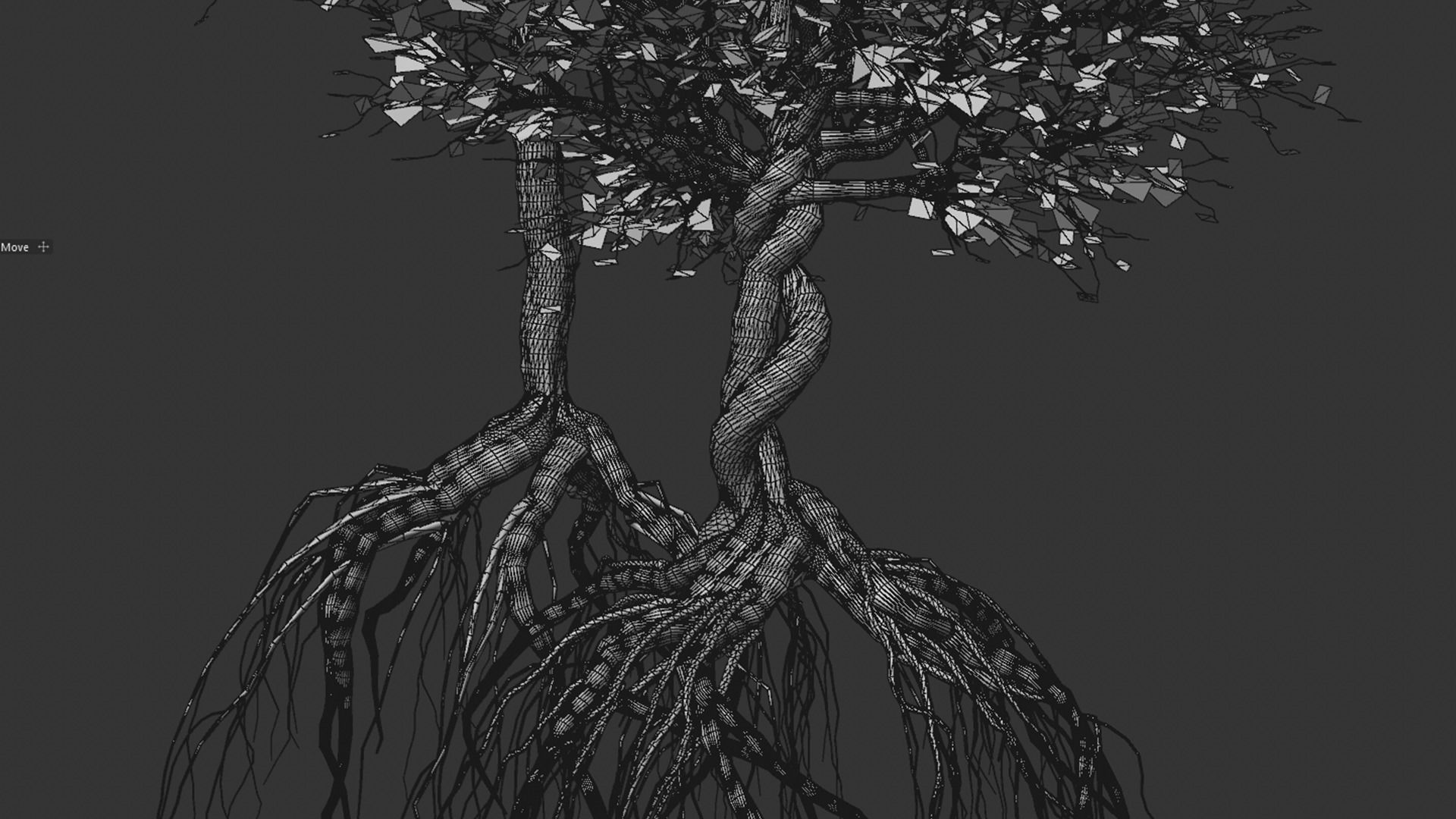 Lowpoly Trees Low-poly 3D model_5