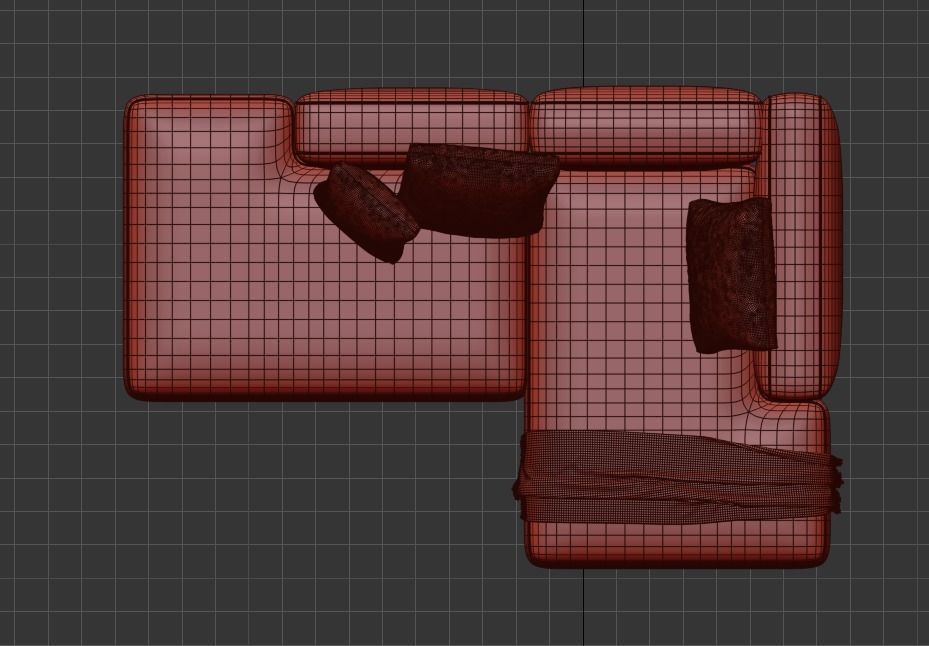 BASECAMP SMALL OPEN END right Modular Sofa by makenordic 3D model_9