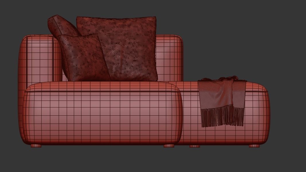 BASECAMP SMALL OPEN END right Modular Sofa by makenordic 3D model_8