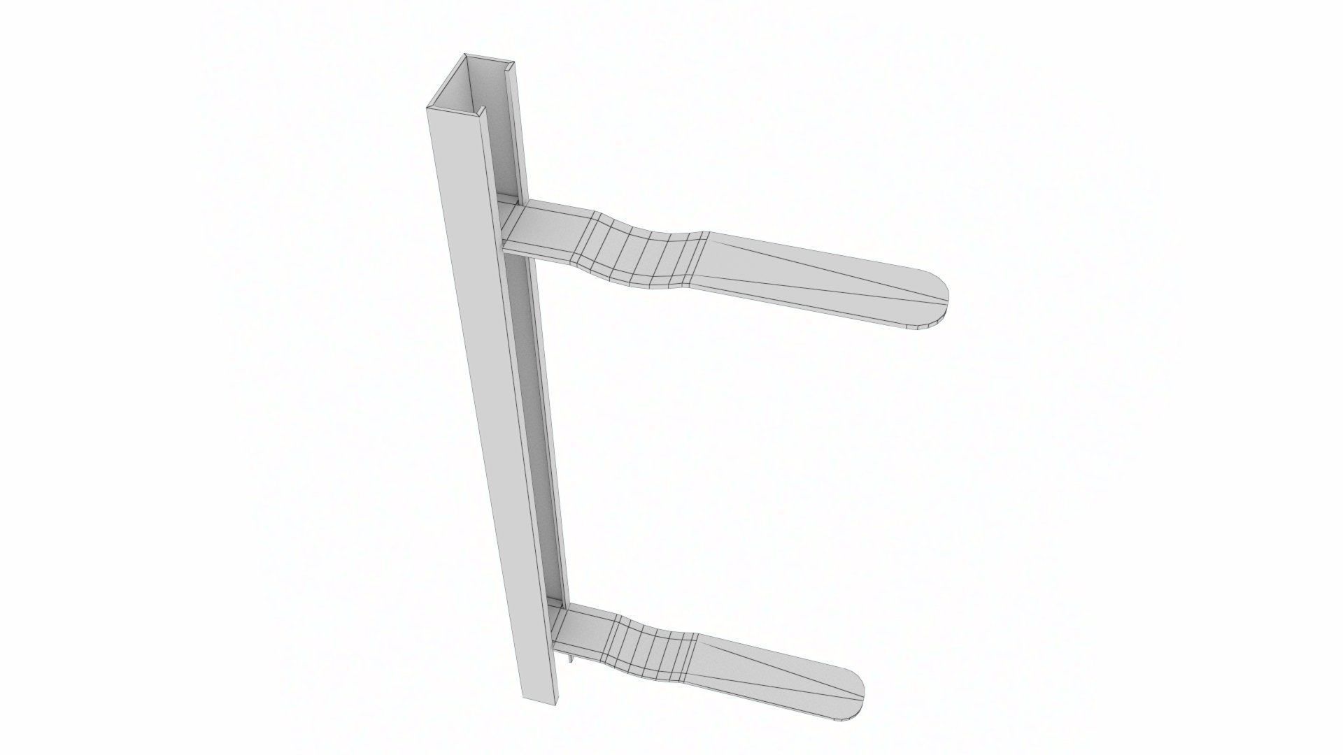 Stainless Brick Tie Channel and Wall Ties Low-poly 3D model_39