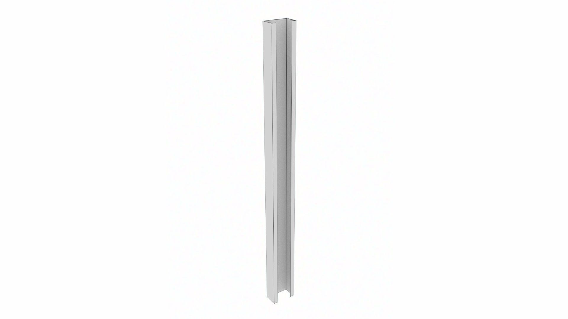 Stainless Brick Tie Channel and Wall Ties Low-poly 3D model_33