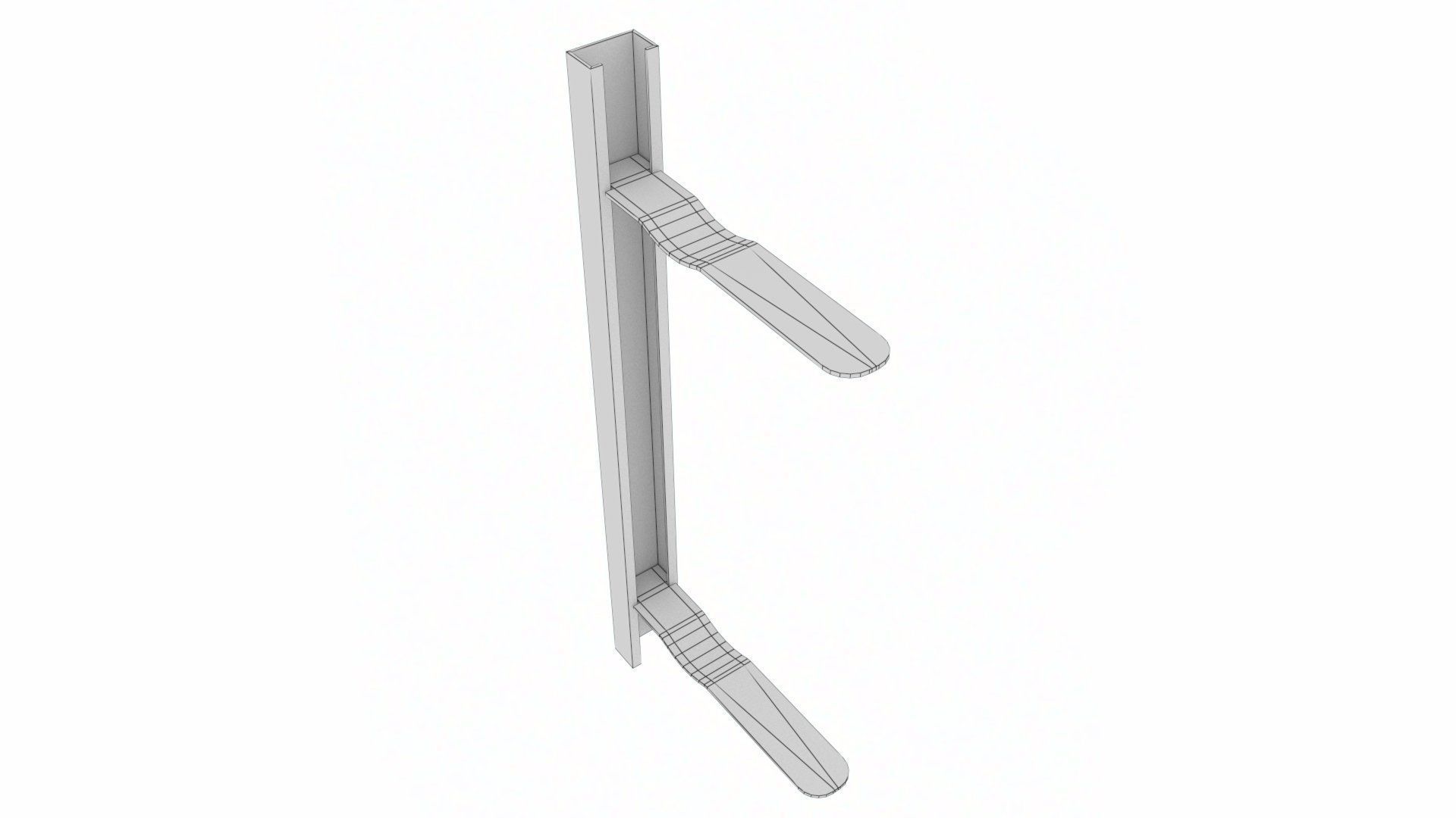 Stainless Brick Tie Channel and Wall Ties Low-poly 3D model_24