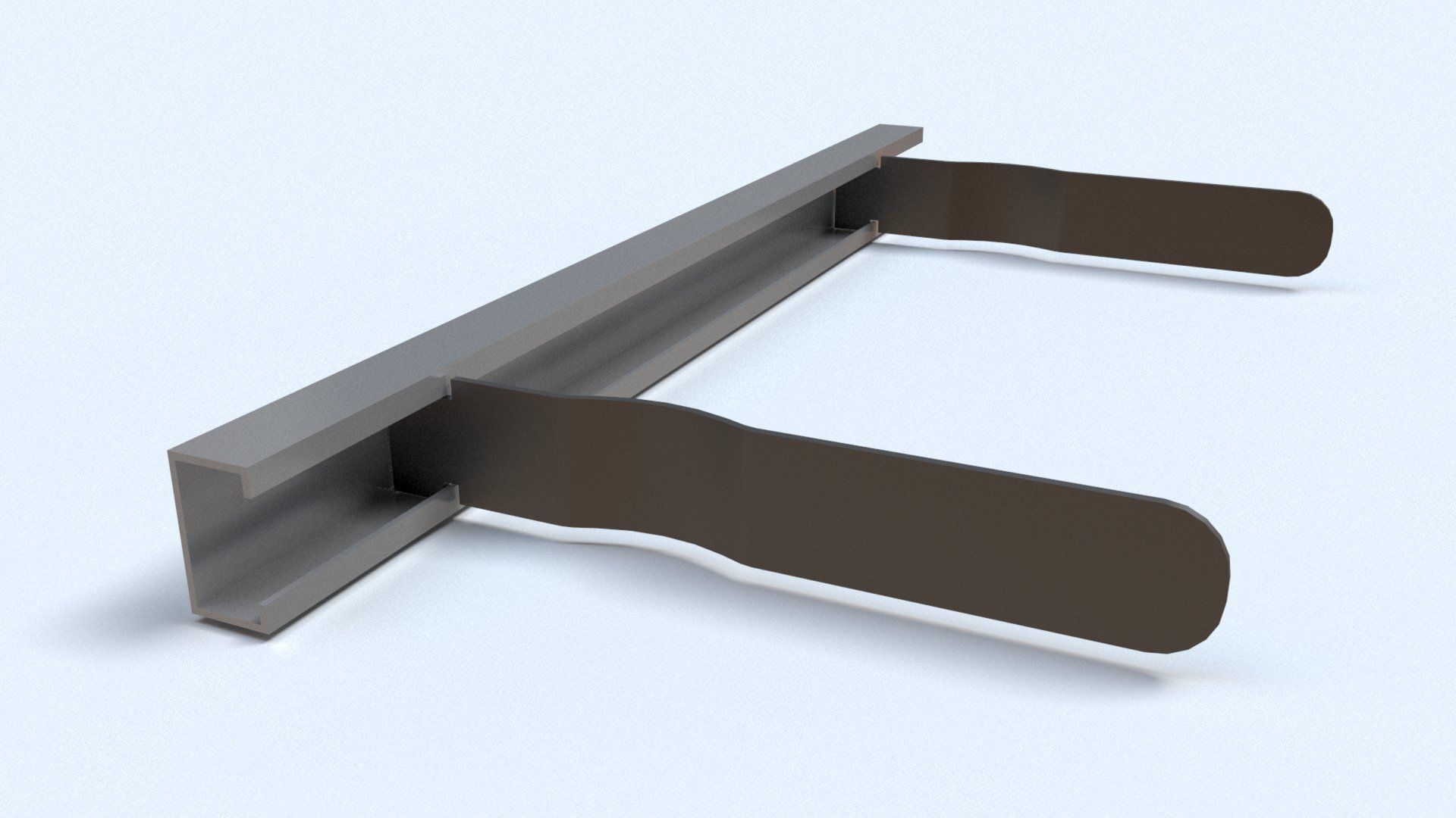 Stainless Brick Tie Channel and Wall Ties Low-poly 3D model_7
