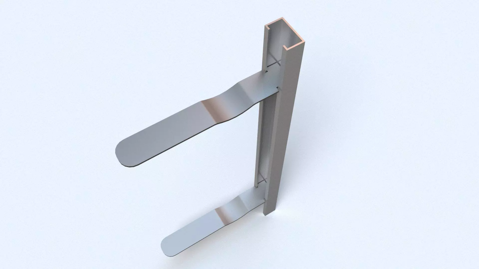 Stainless Brick Tie Channel and Wall Ties Low-poly 3D model_0