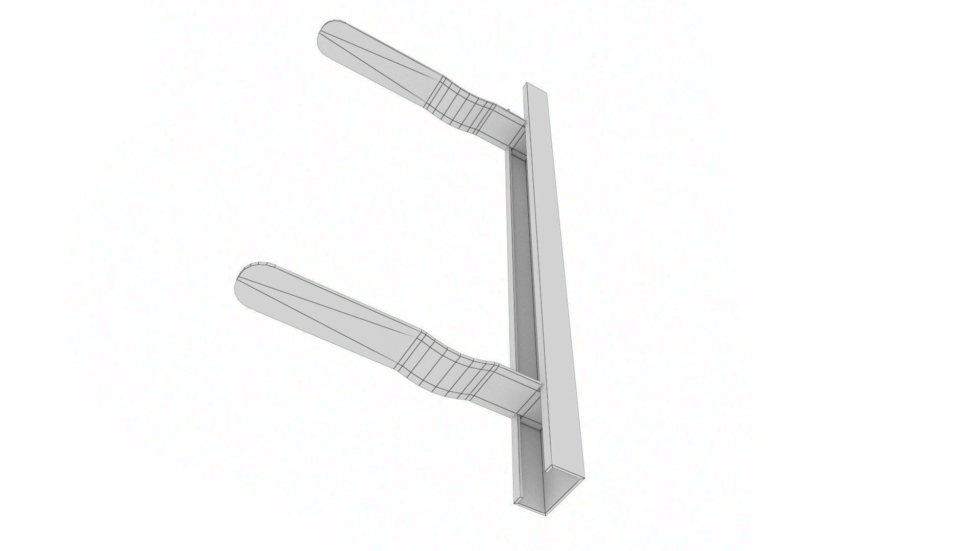 Stainless Brick Tie Channel and Wall Ties Low-poly 3D model_25