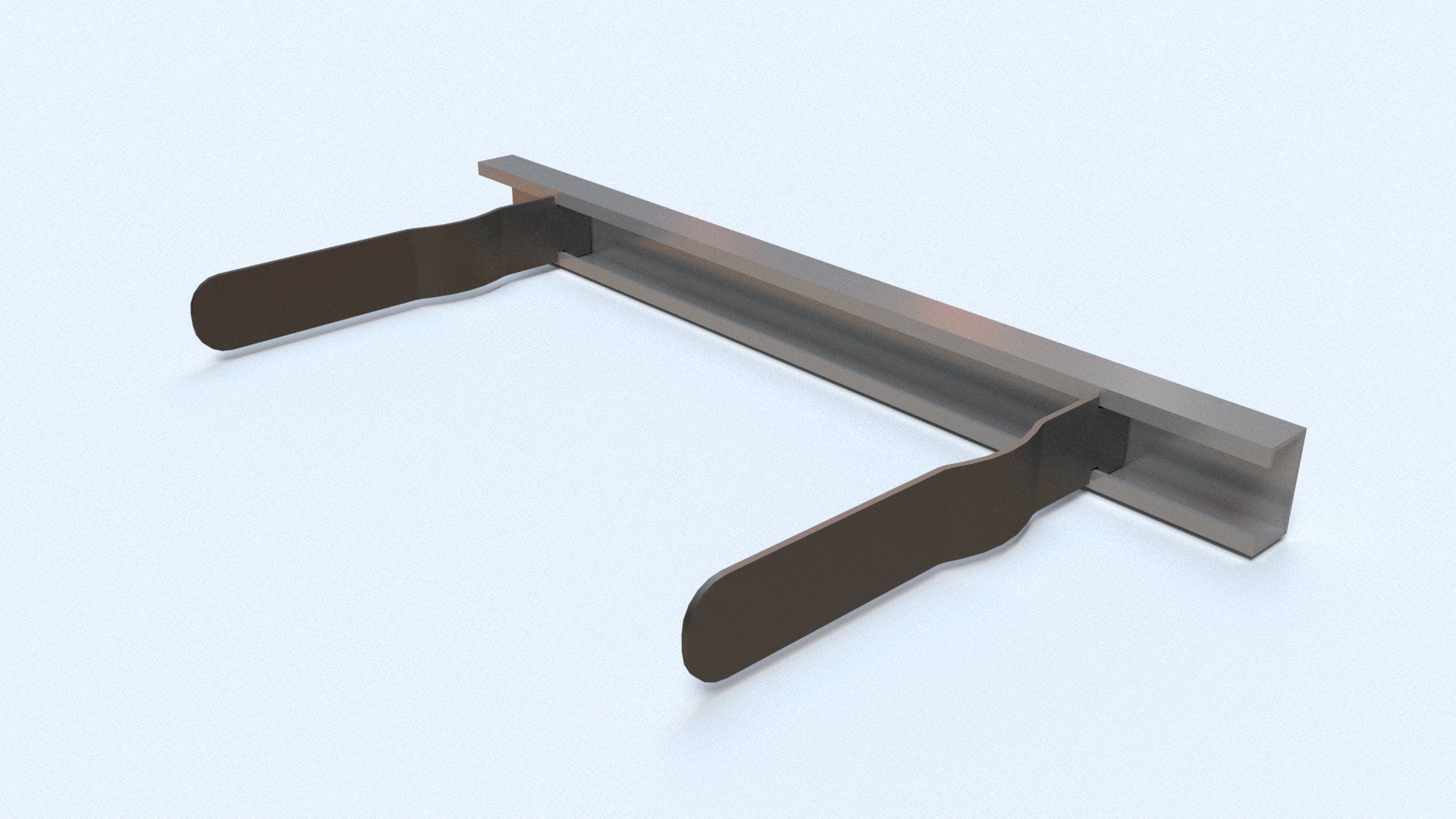 Stainless Brick Tie Channel and Wall Ties Low-poly 3D model_1