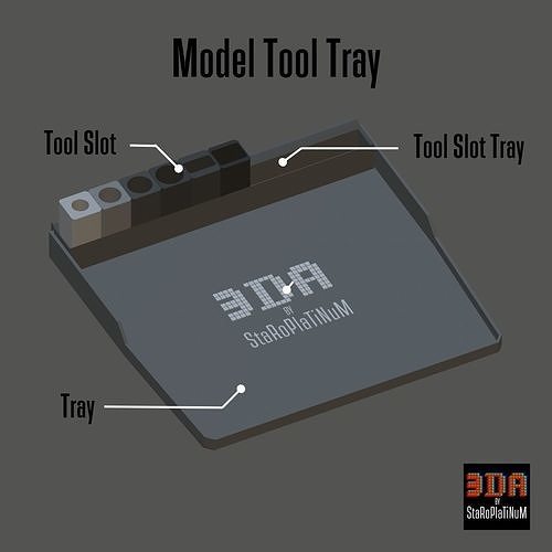 Model Tool Tray Free 3D print model