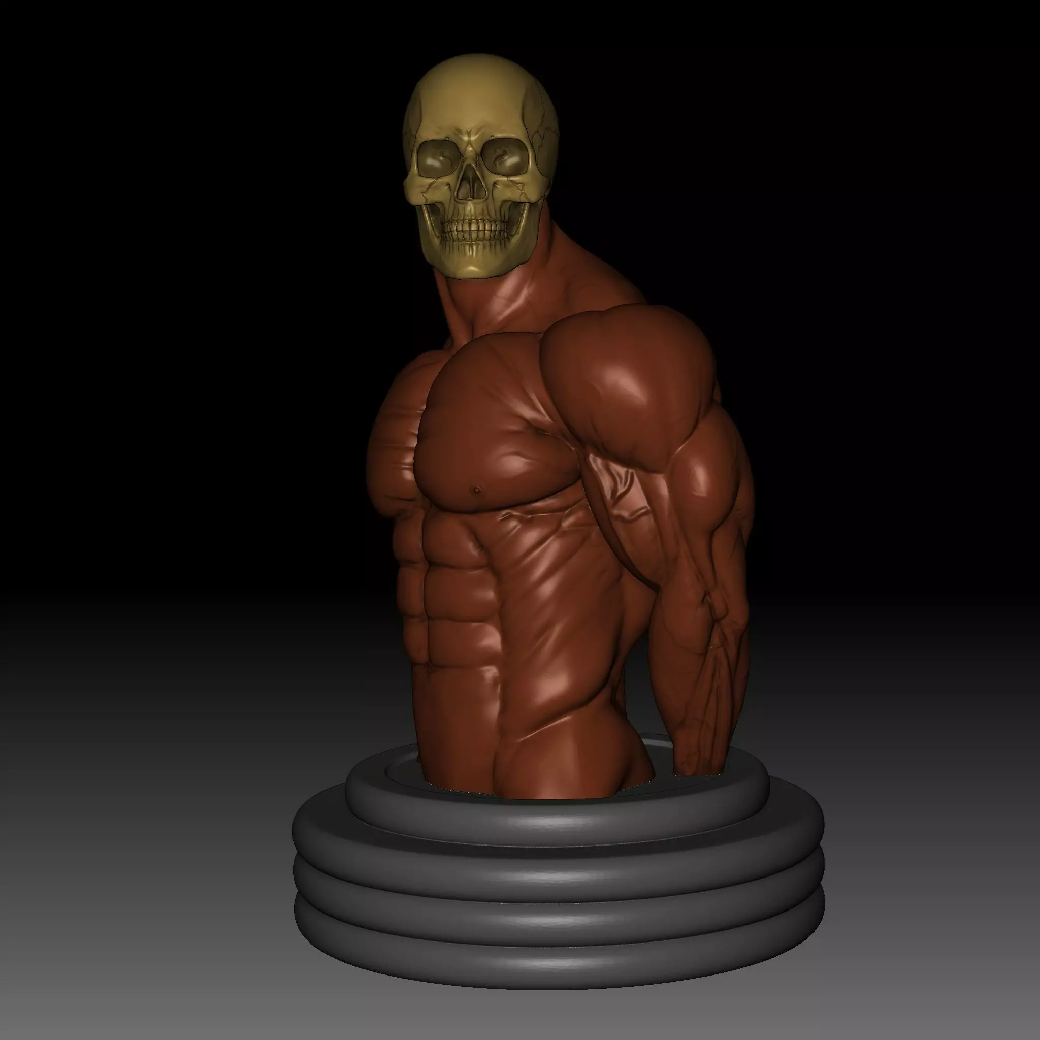 Side Triceps Pose 3D print model