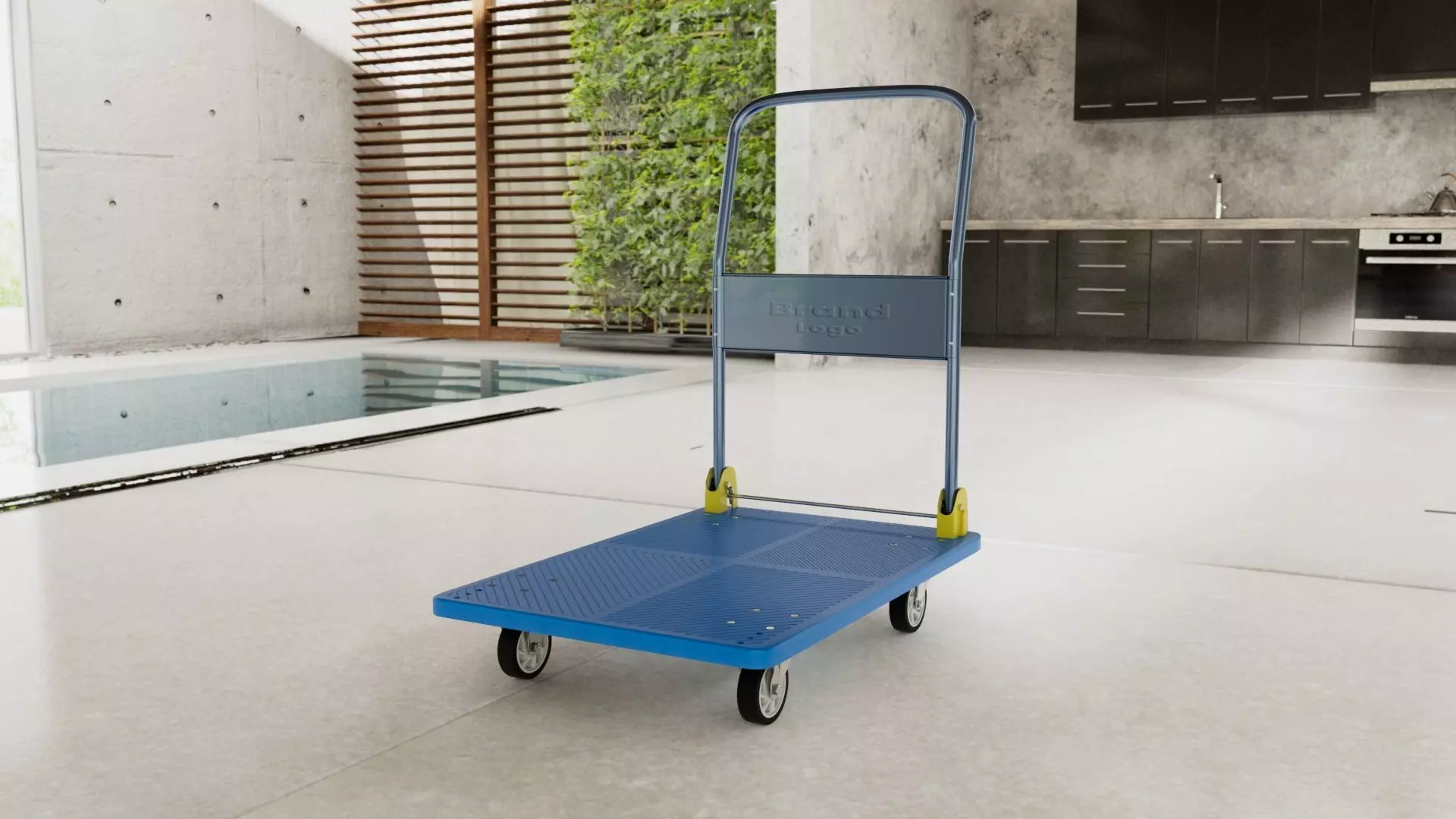 Platform Trolley 3D model_0