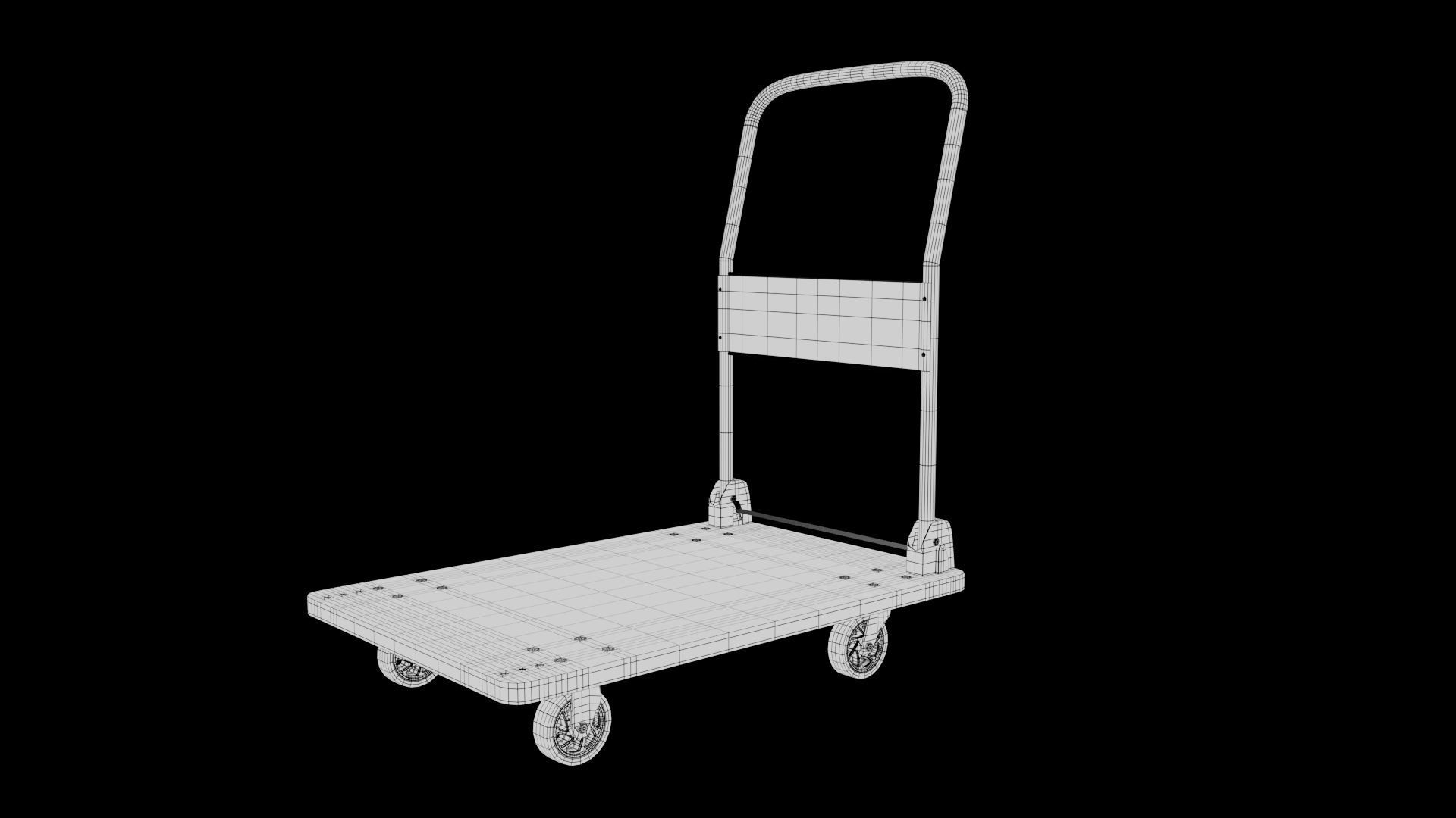 Platform Trolley 3D model_8